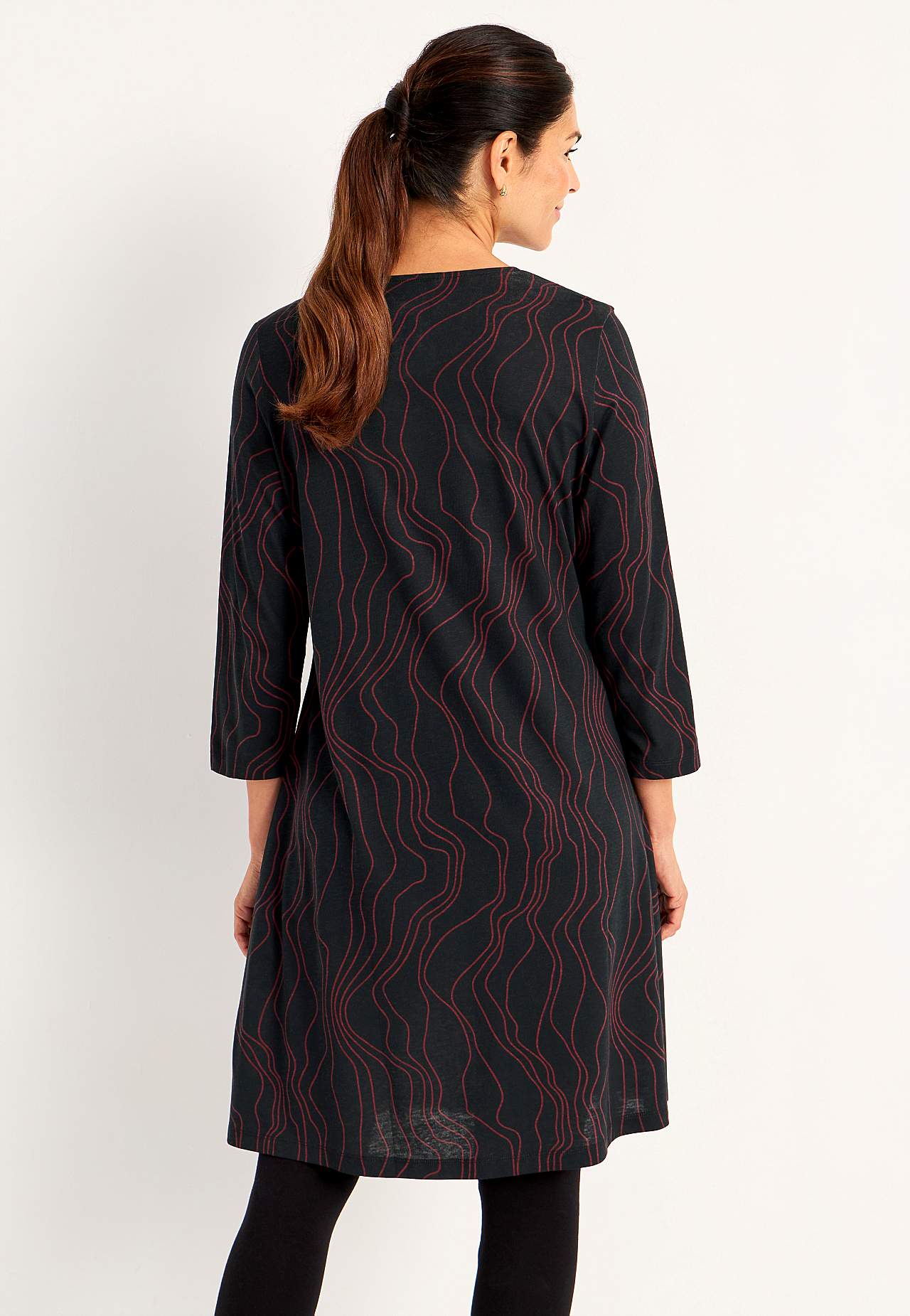 Jerseyjurk met een v-hals