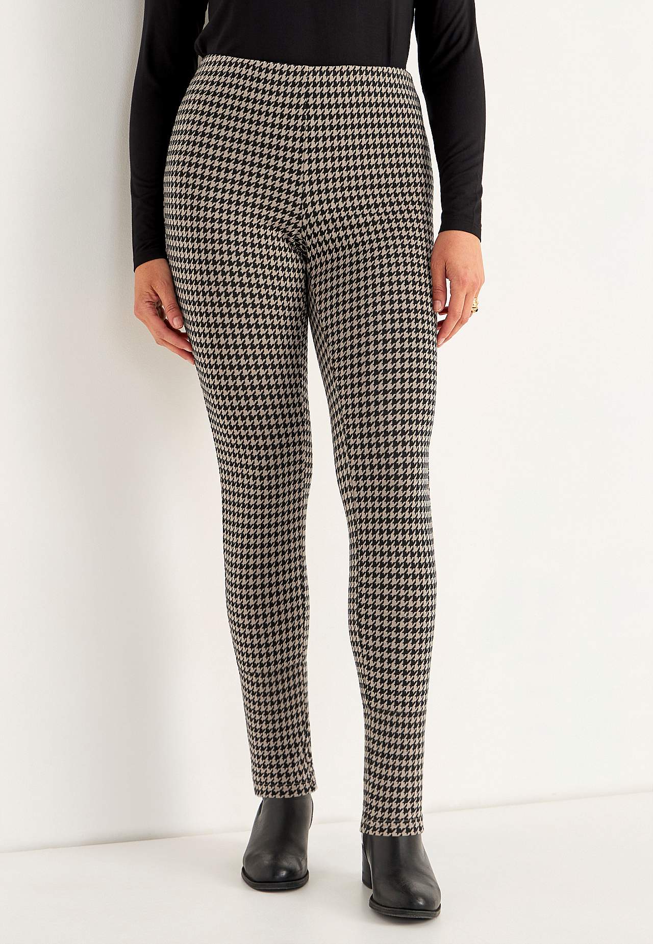 Legging met een jacquard patroon