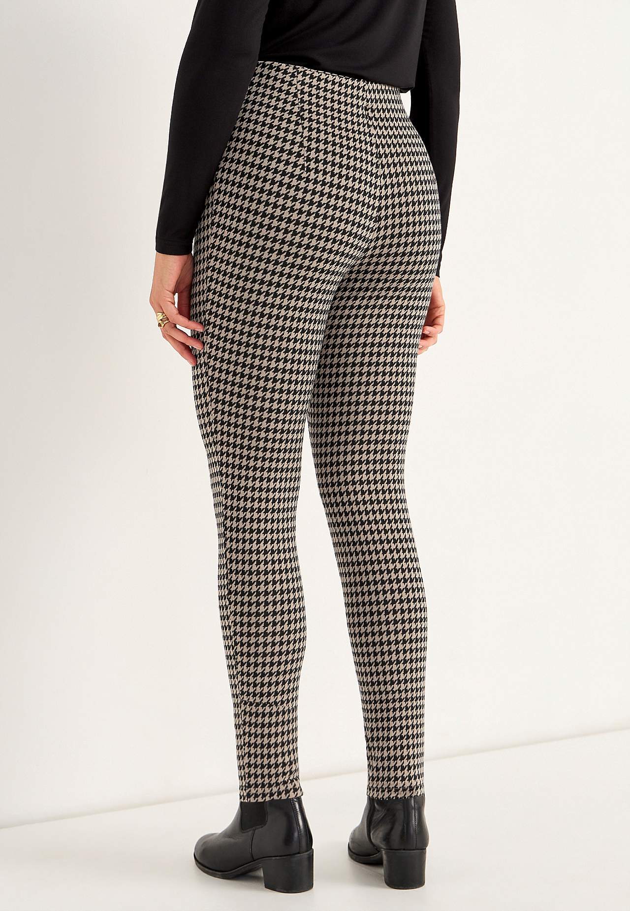 Legging met een jacquard patroon