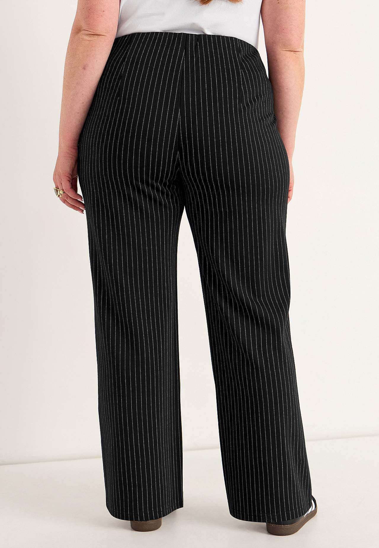 Jersey broek met rechte benen