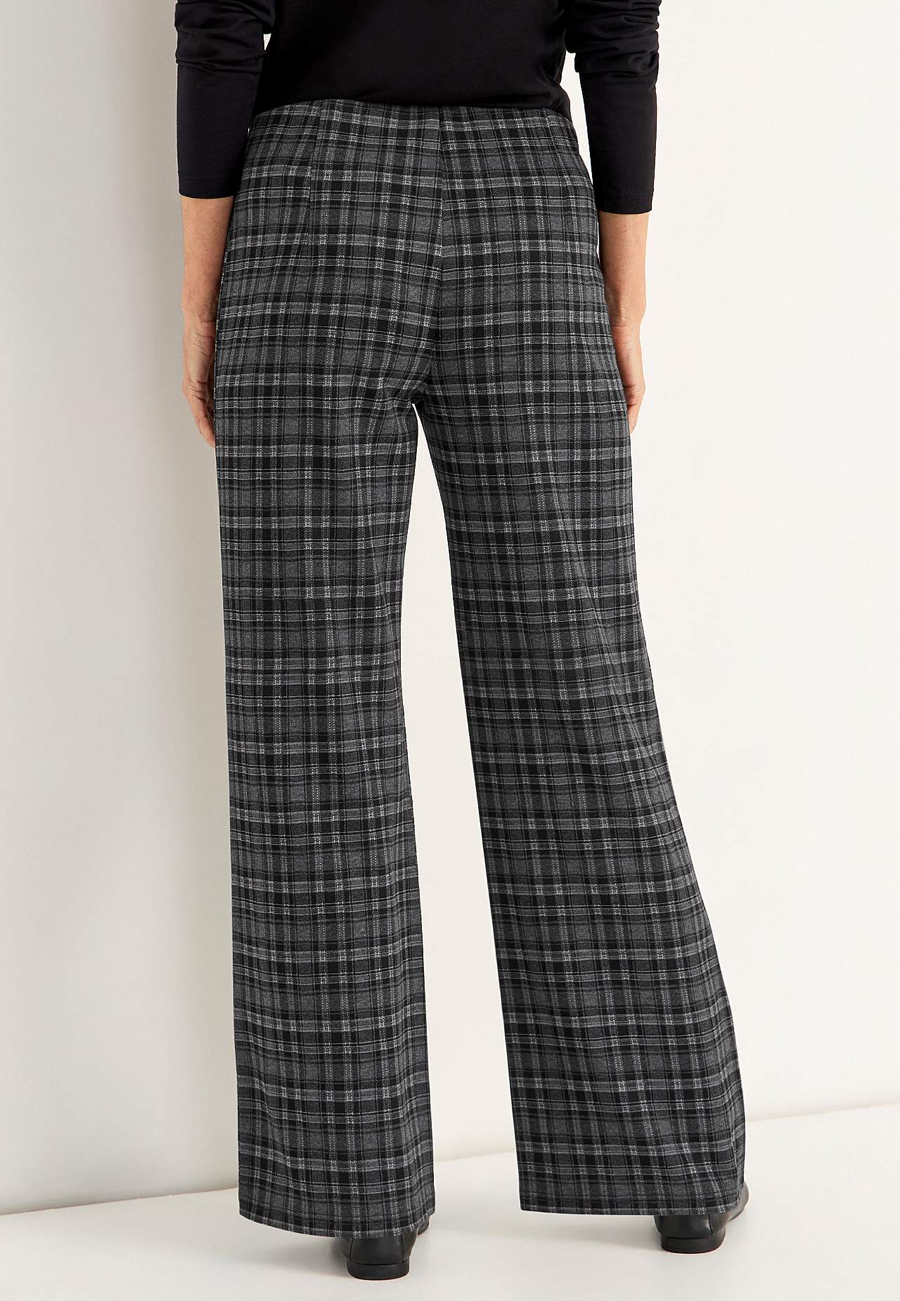 Jersey broek met rechte benen