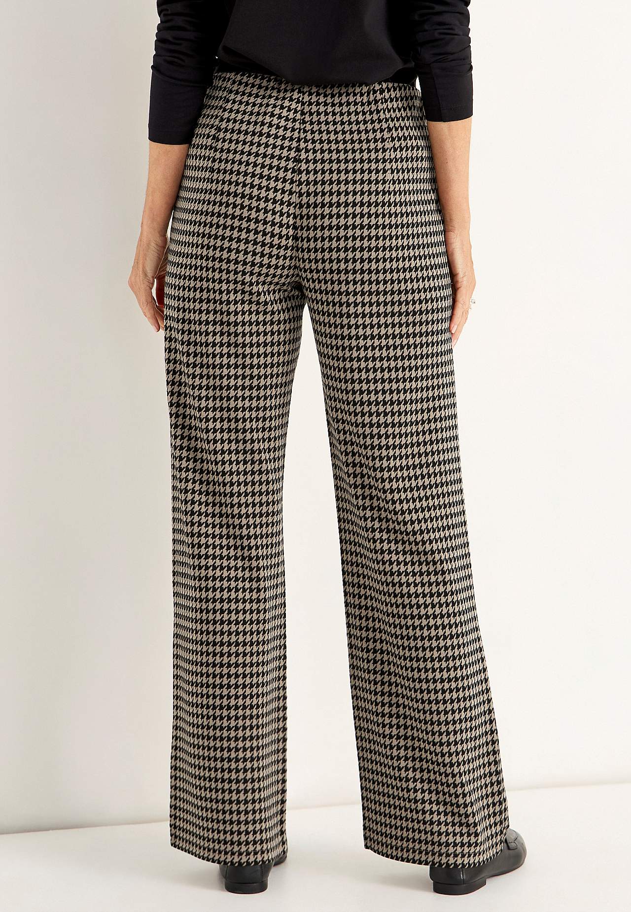 Jersey broek met rechte benen