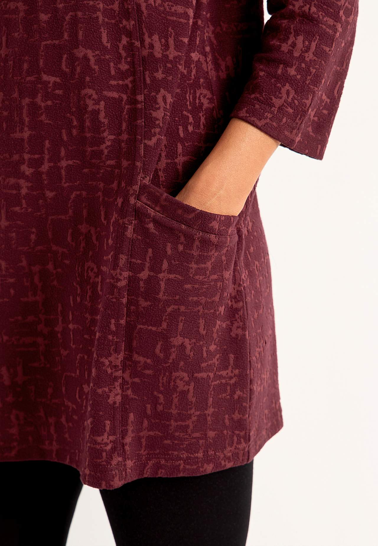 Tuniek met patroon met zakken