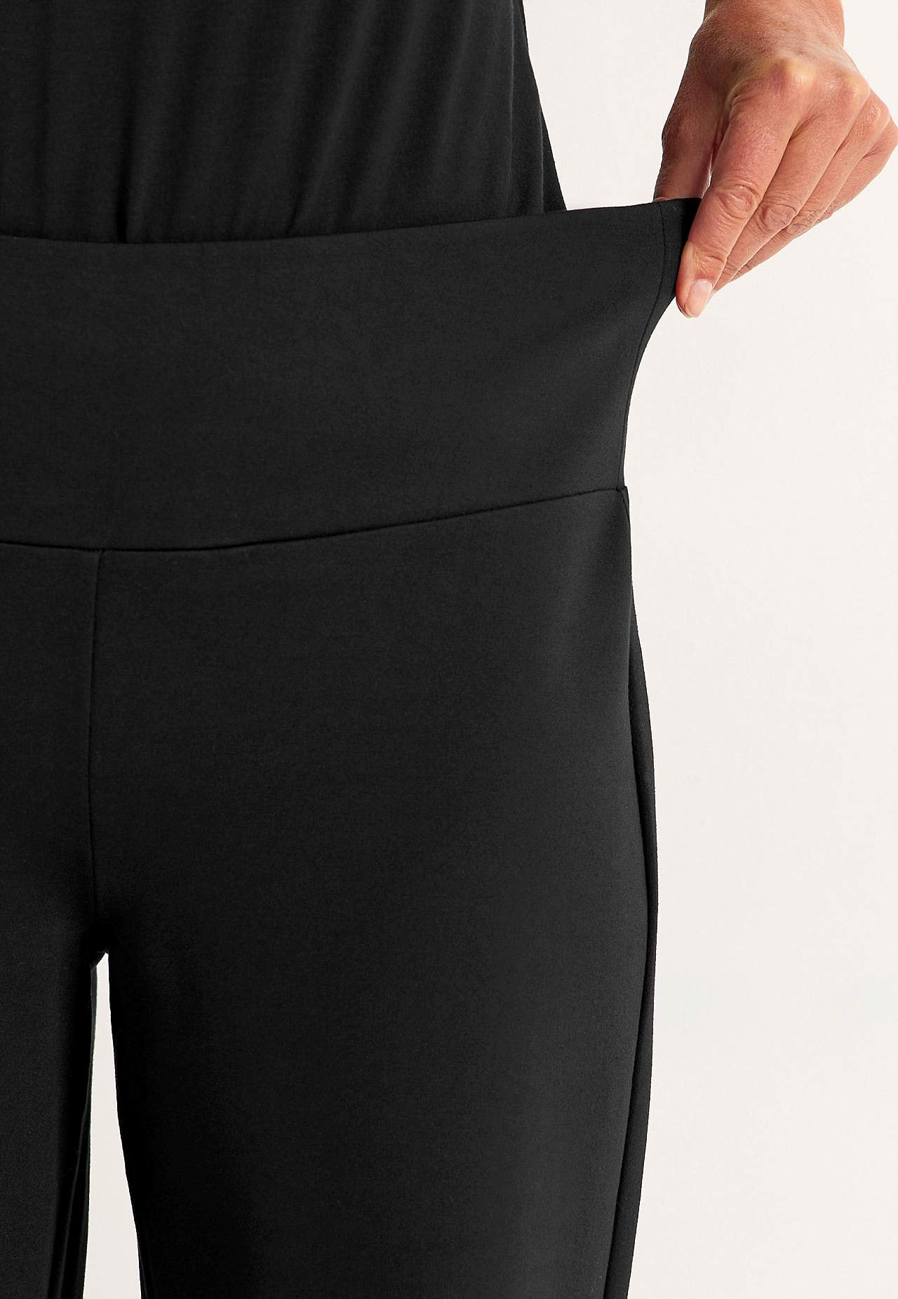 Wijde Premium broek van Punto di Roma-jersey Mona