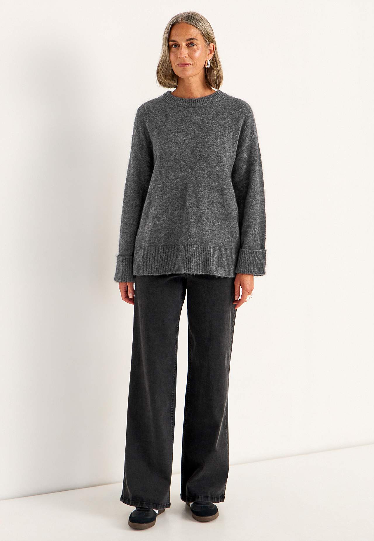 Trui Premium van mohair- en wolmix
