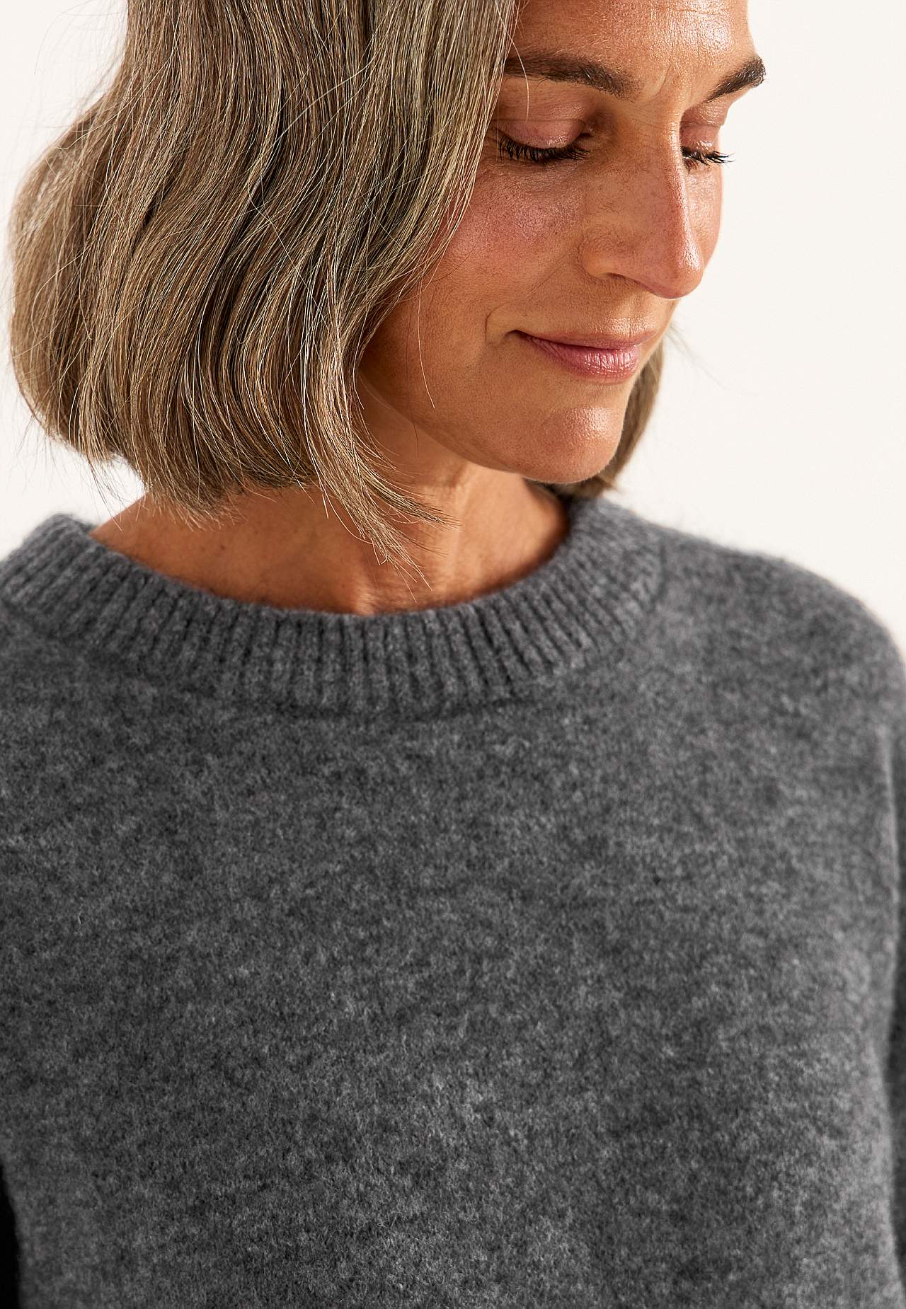 Trui Premium van mohair- en wolmix