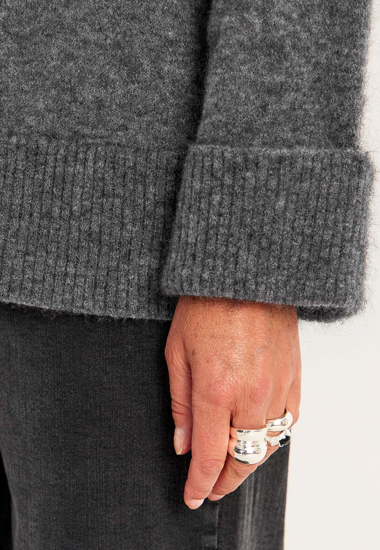 Trui Premium van mohair- en wolmix