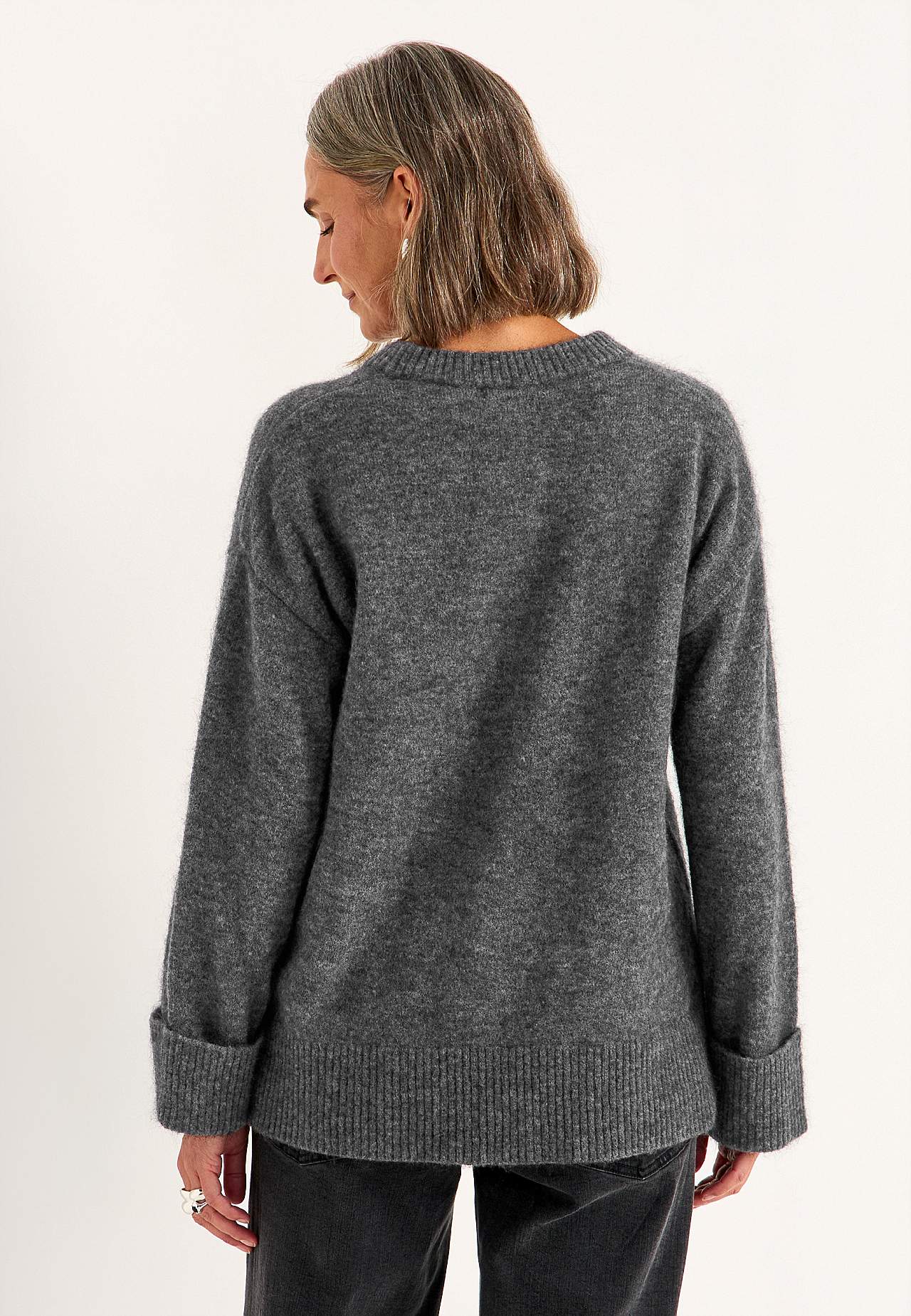 Trui Premium van mohair- en wolmix