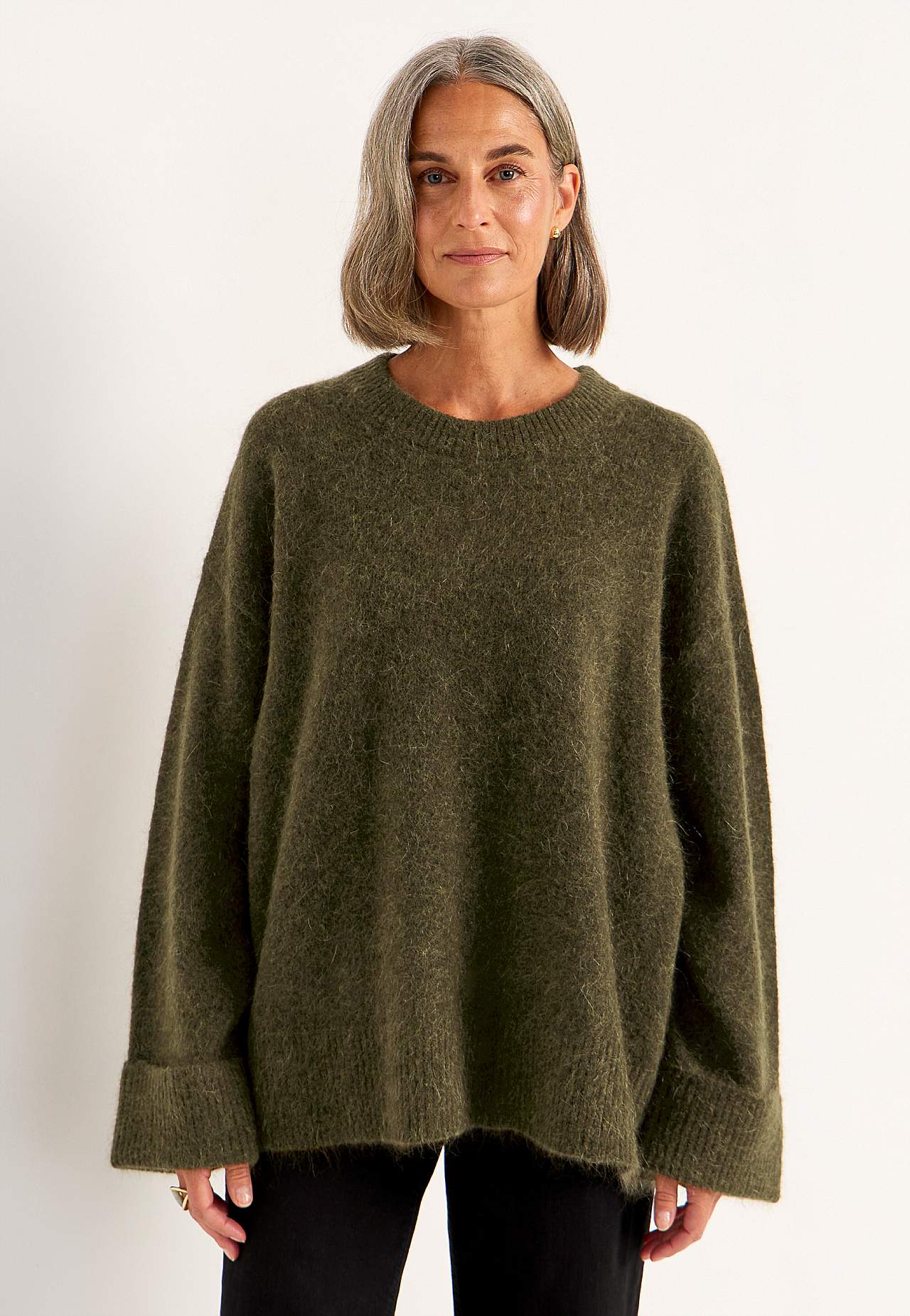 Trui Premium van mohair- en wolmix