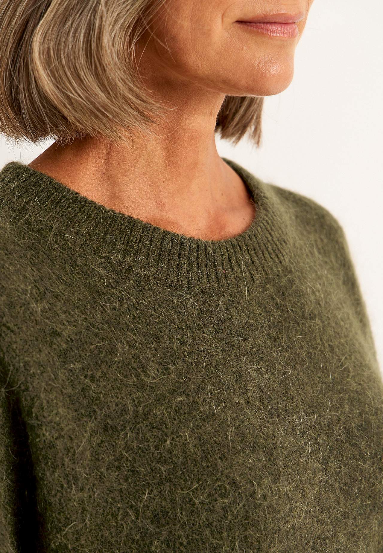 Trui Premium van mohair- en wolmix