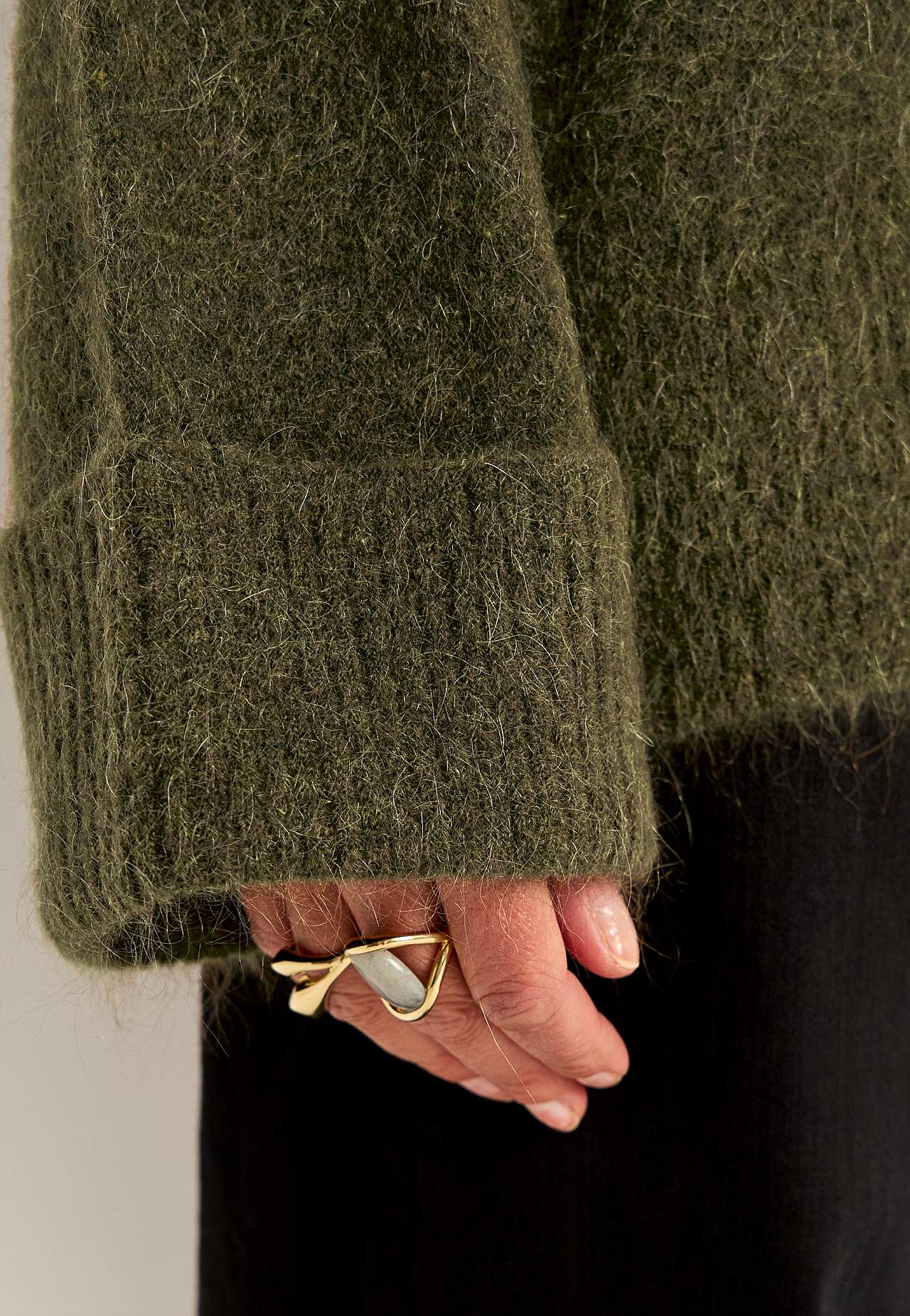 Trui Premium van mohair- en wolmix