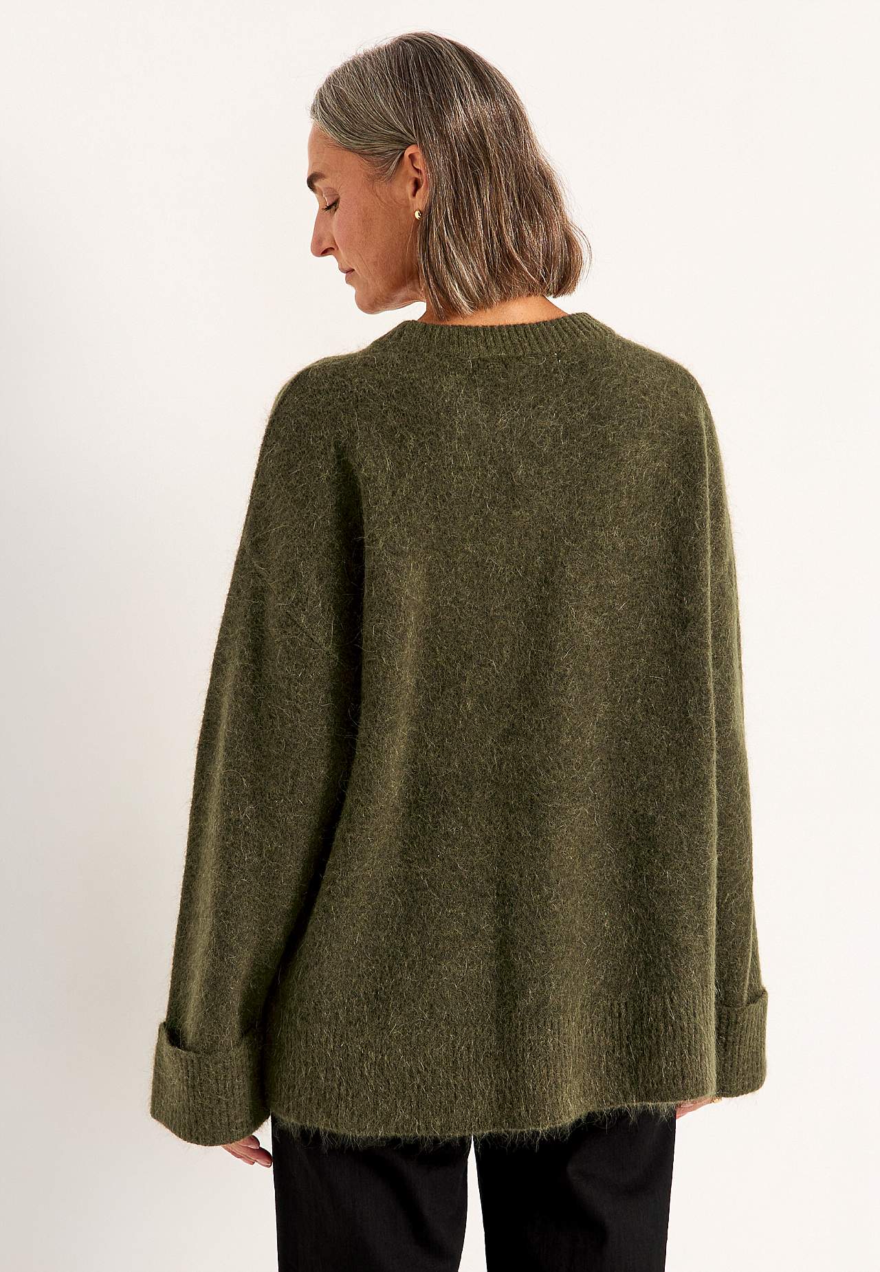 Trui Premium van mohair- en wolmix