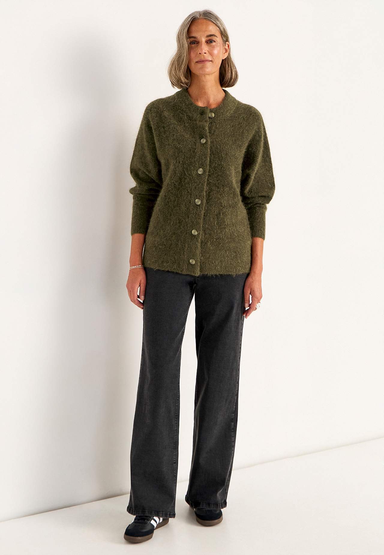Cardigan Premium van mohair- en wolmix