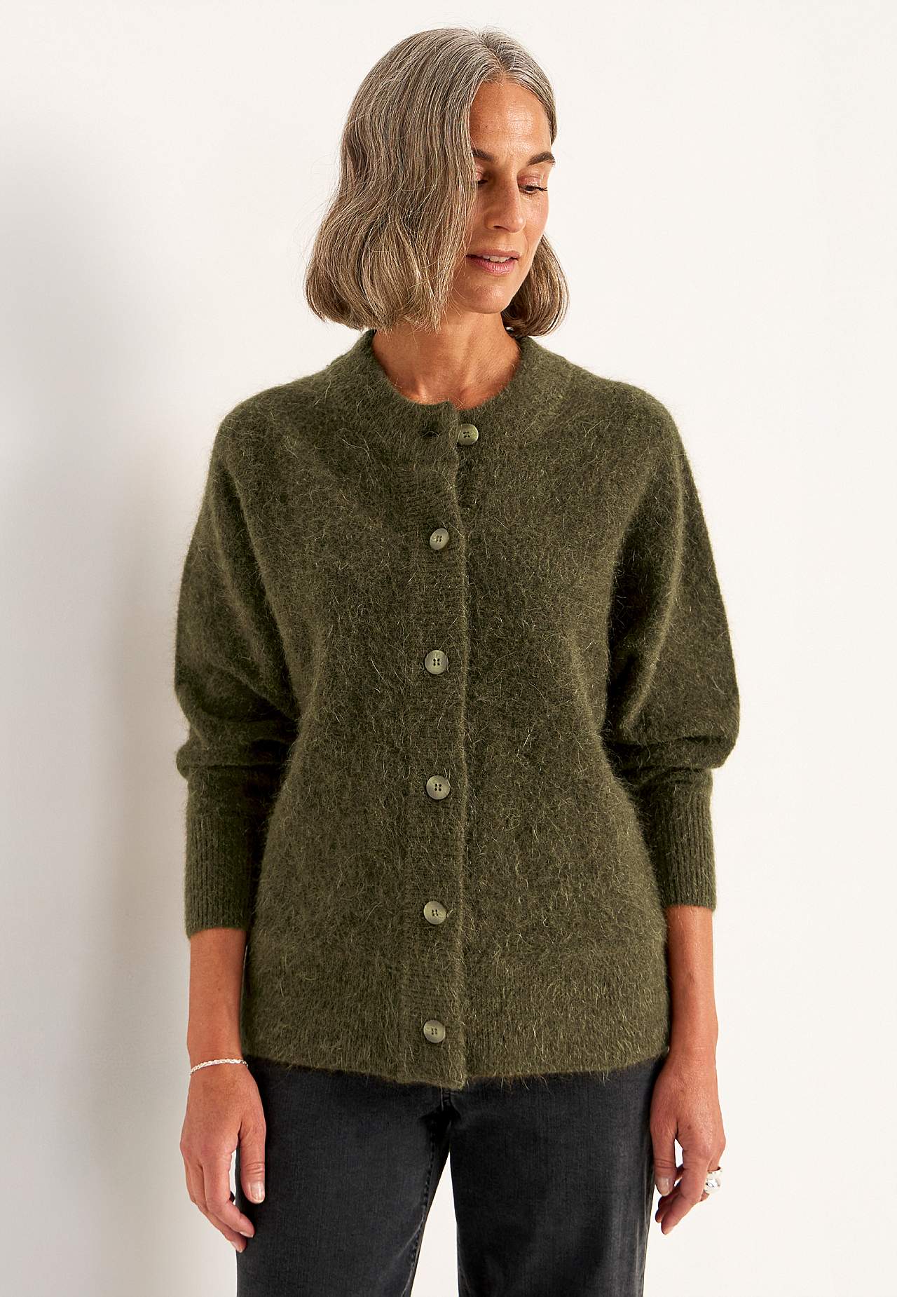 Cardigan Premium van mohair- en wolmix
