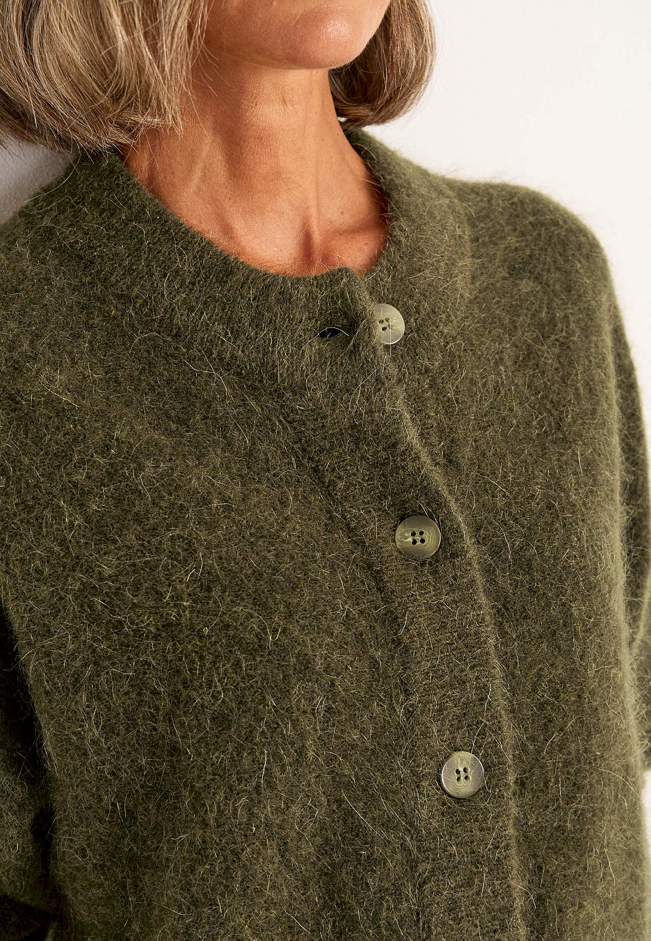 Cardigan Premium van mohair- en wolmix