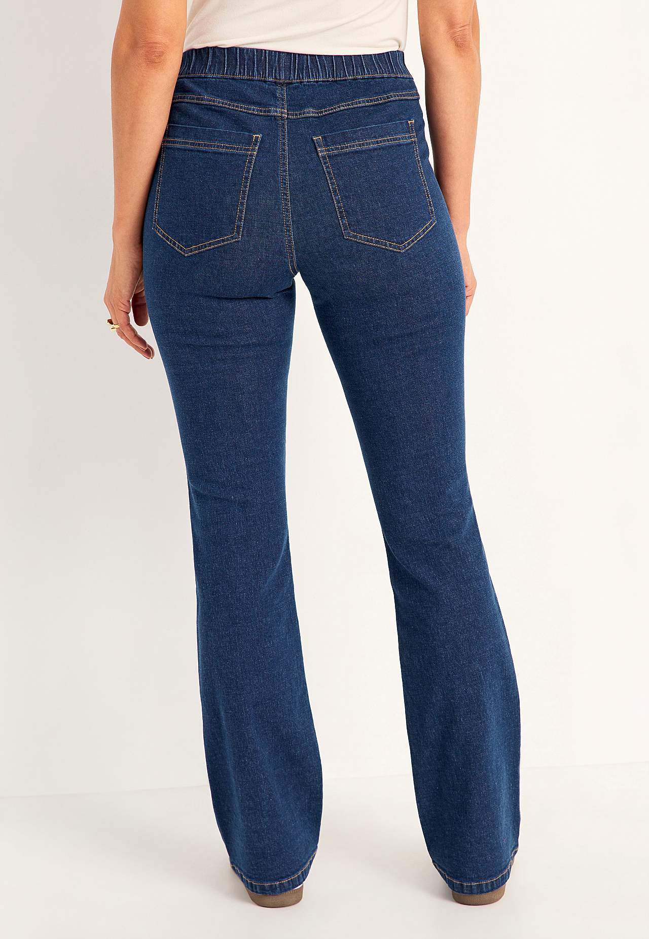 Elastische jegging met bootcut