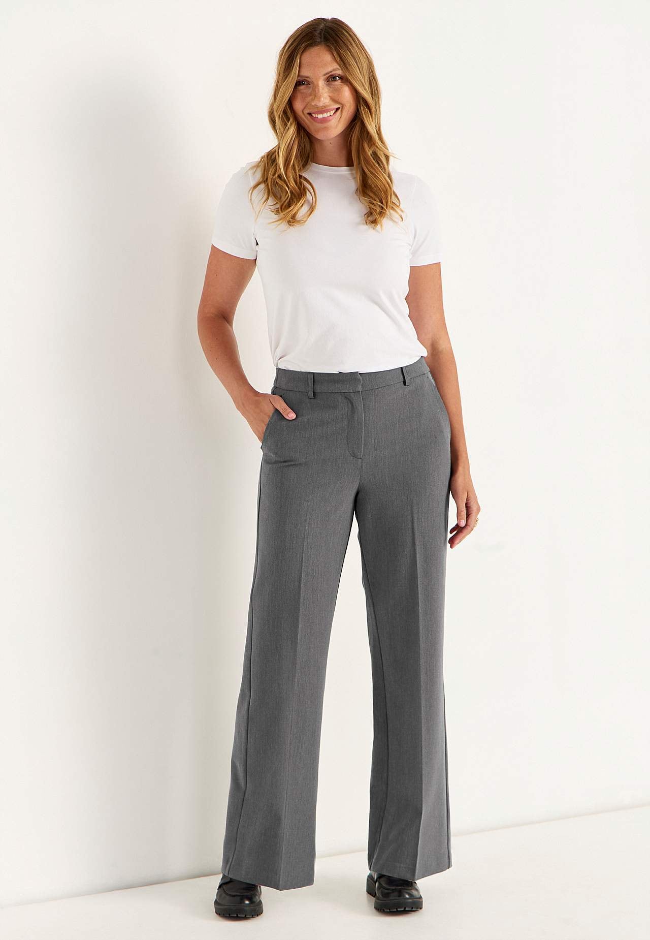 Pantalon met vouw Pia