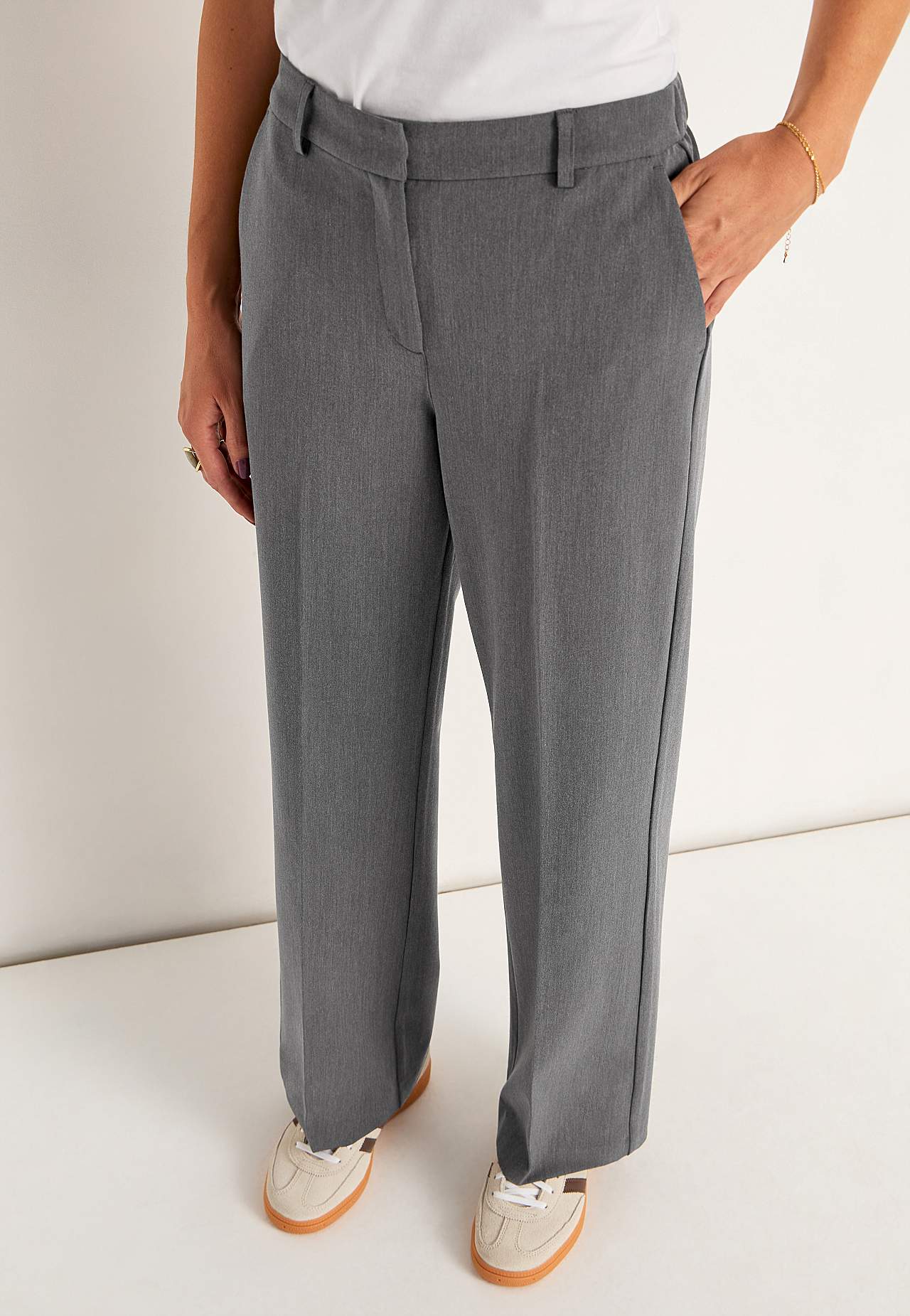 Pantalon met vouw Pia