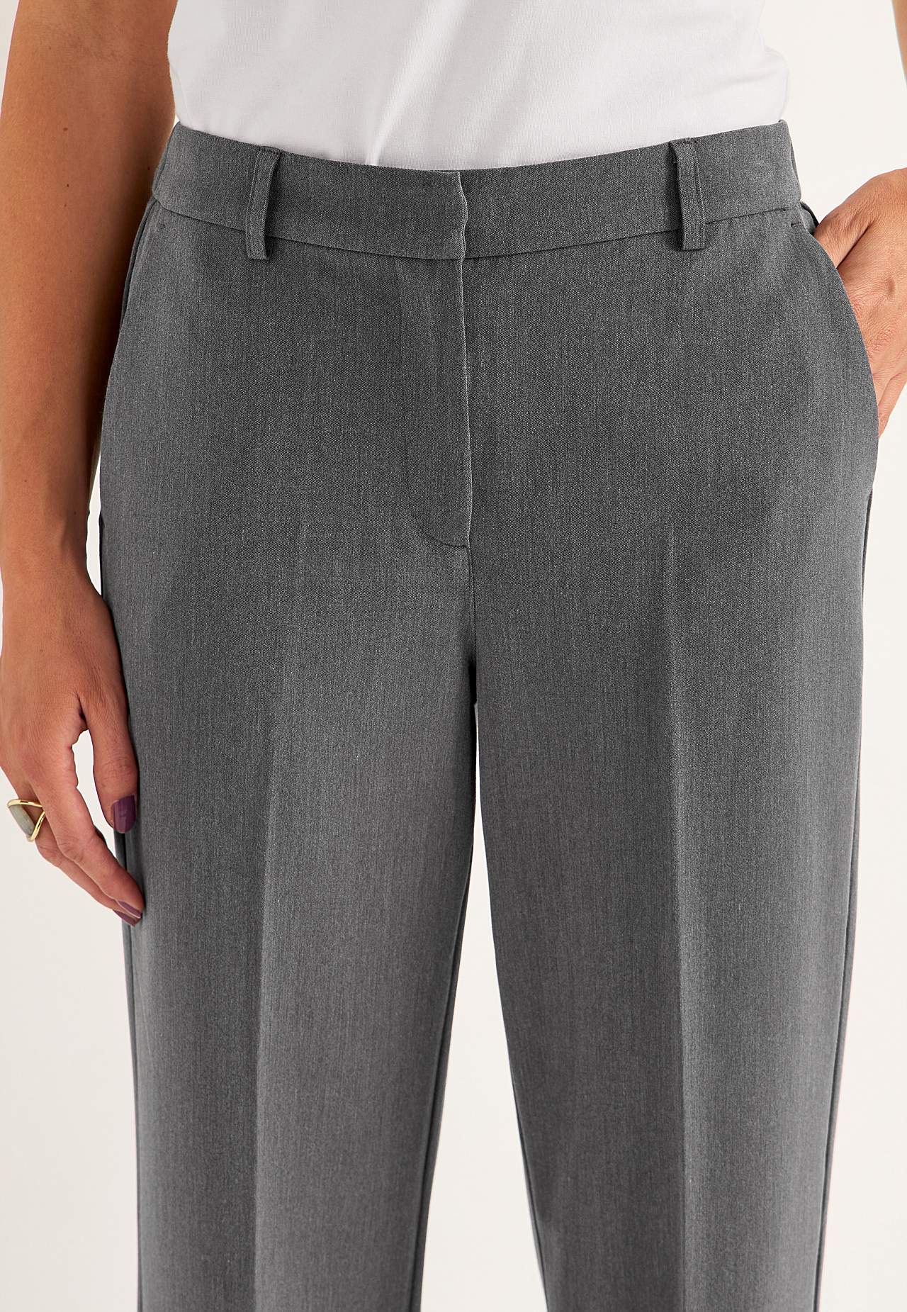 Pantalon met vouw Pia