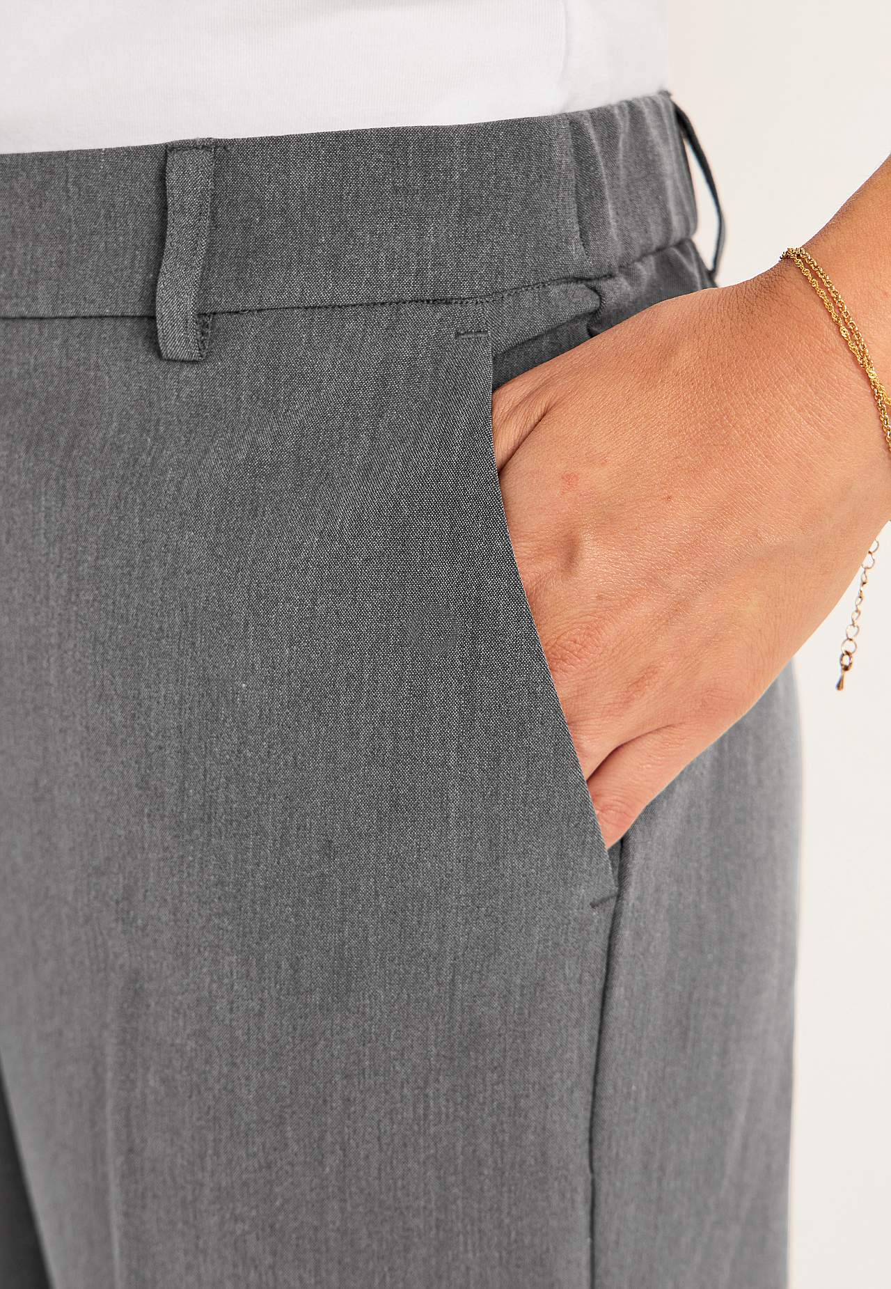 Pantalon met vouw Pia