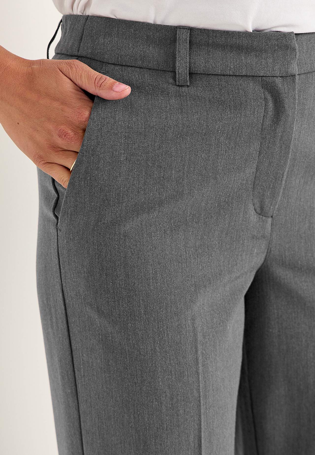 Pantalon met vouw Pia