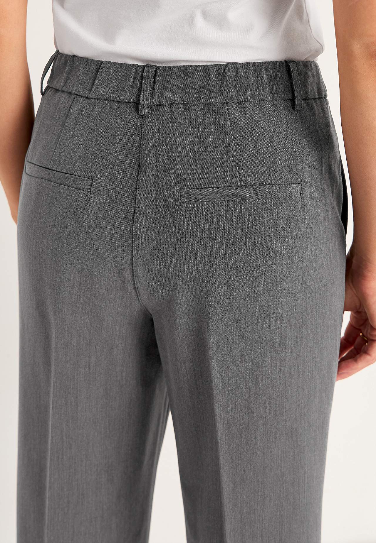 Pantalon met vouw Pia