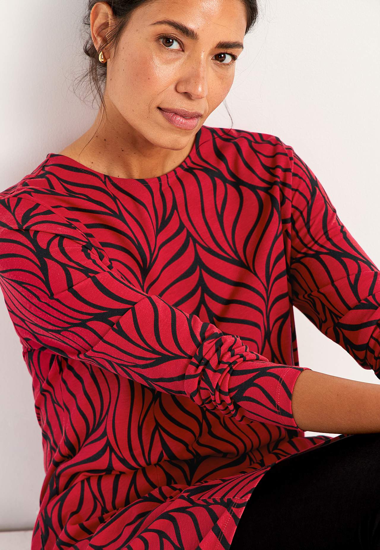 Jersey tuniek met zakken