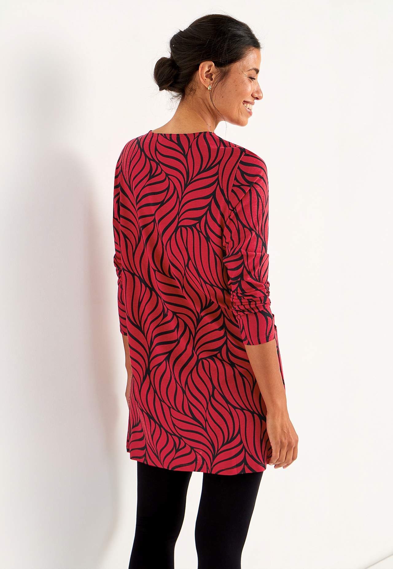 Jersey tuniek met zakken