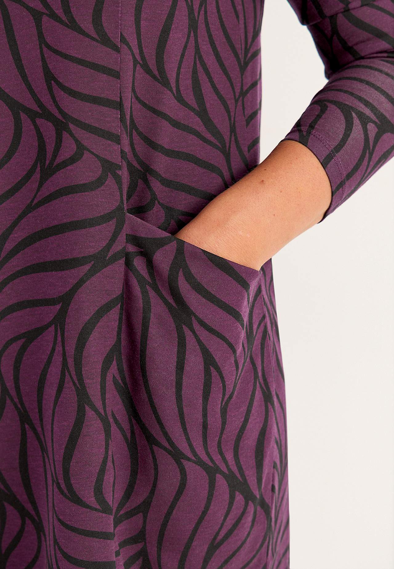 Jersey tuniek met zakken