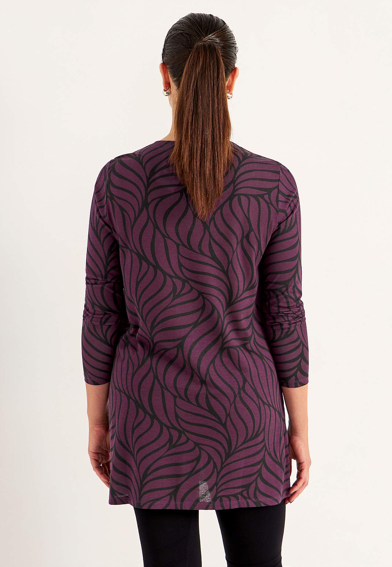 Jersey tuniek met zakken