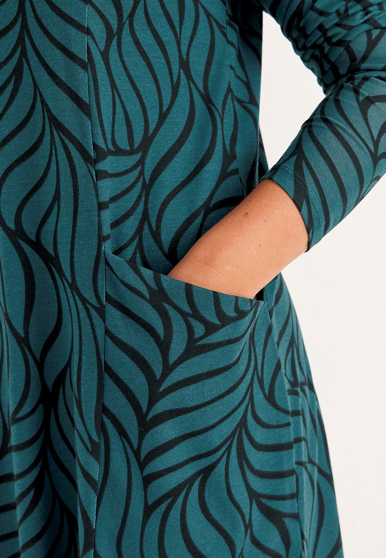 Jersey tuniek met zakken