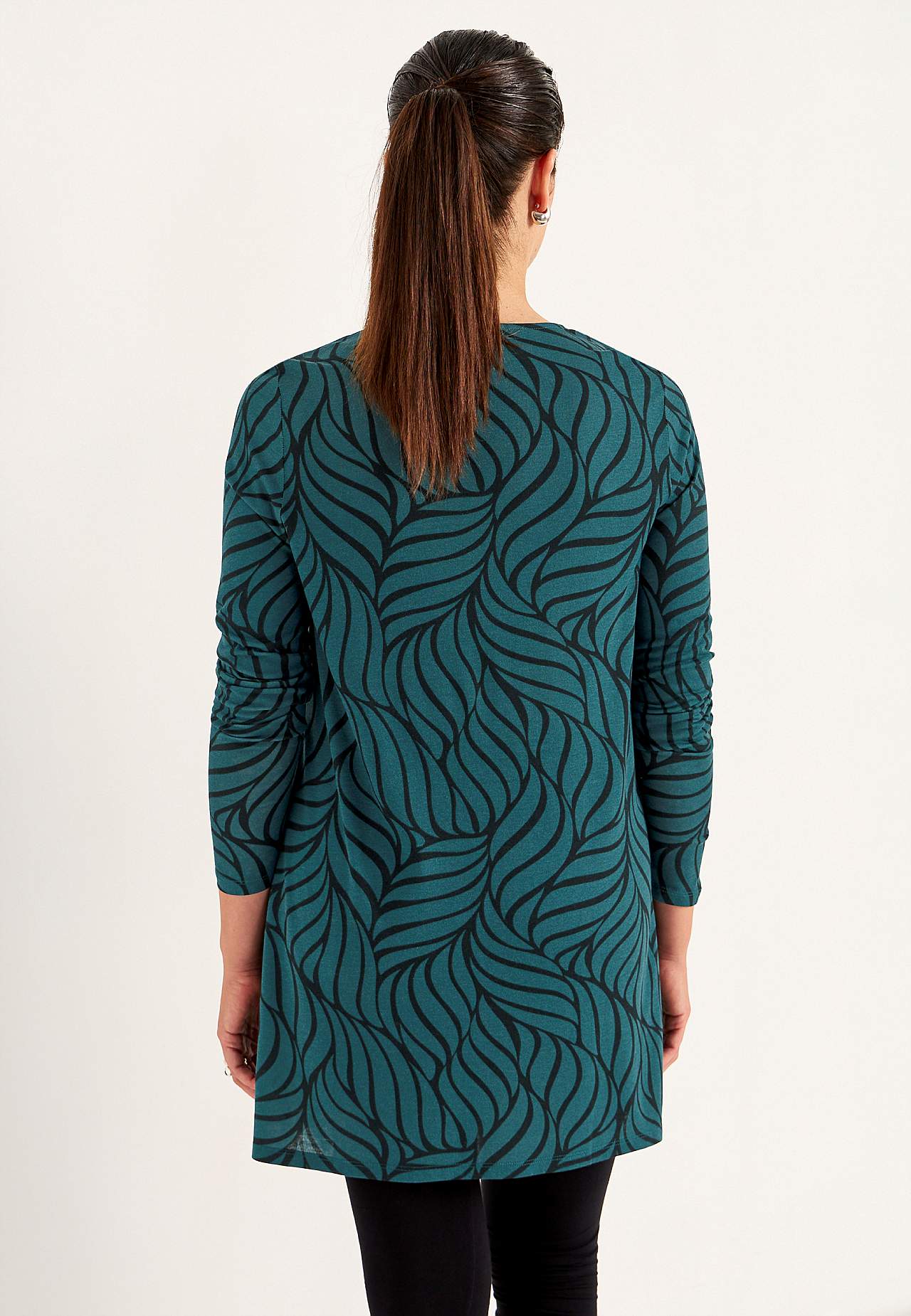 Jersey tuniek met zakken