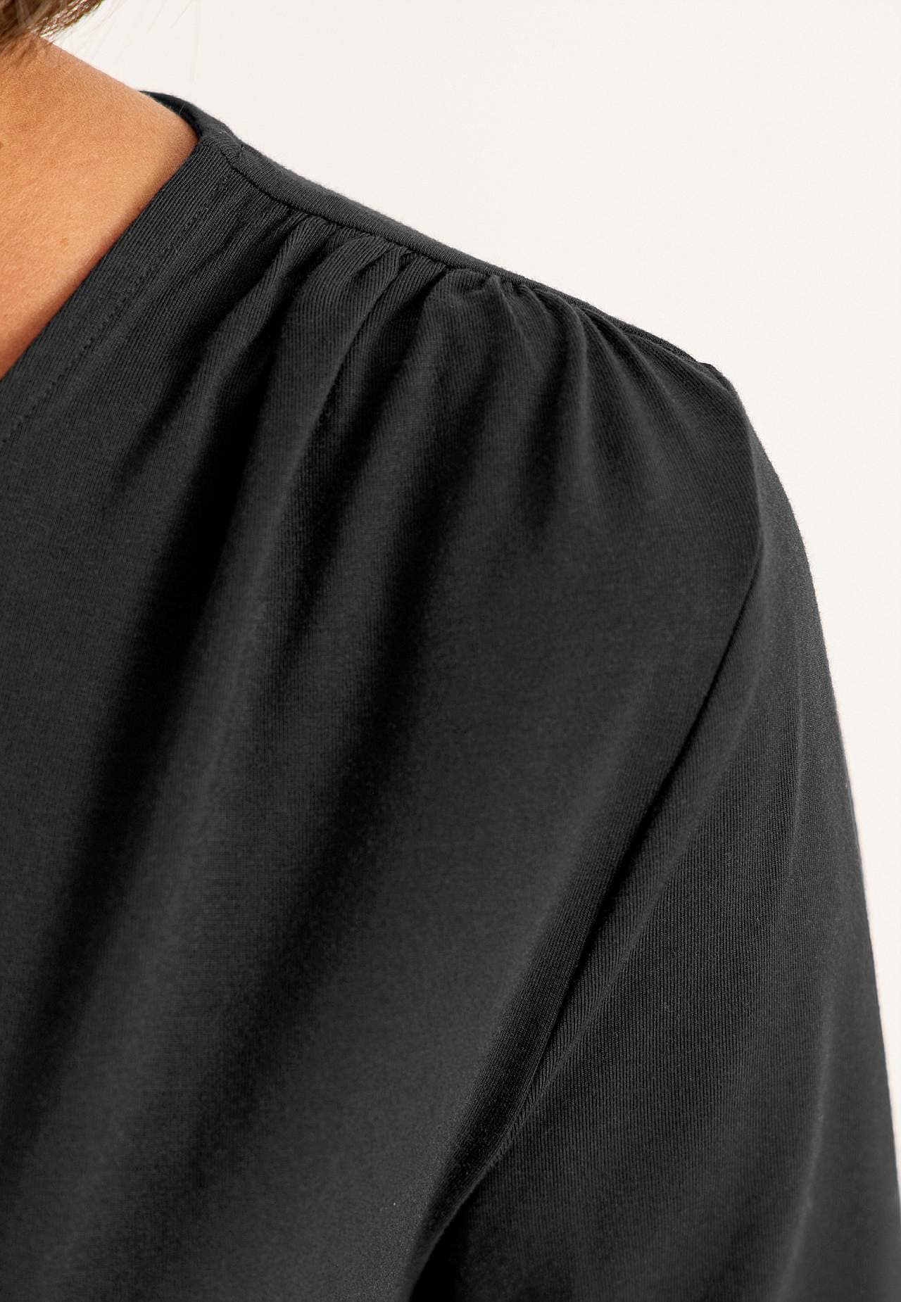 Topje Premium van modaal met inrimpelingen