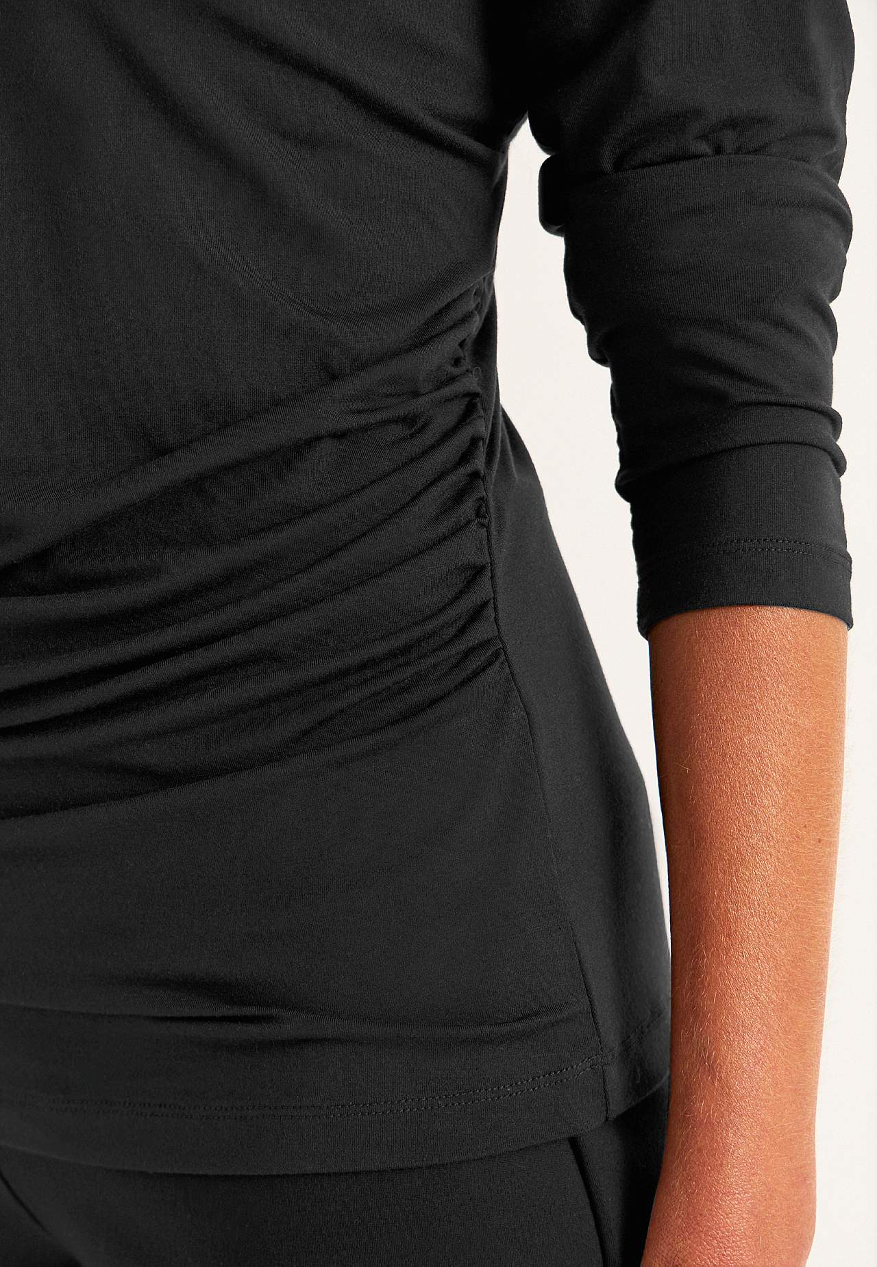 Topje Premium van modaal met inrimpelingen