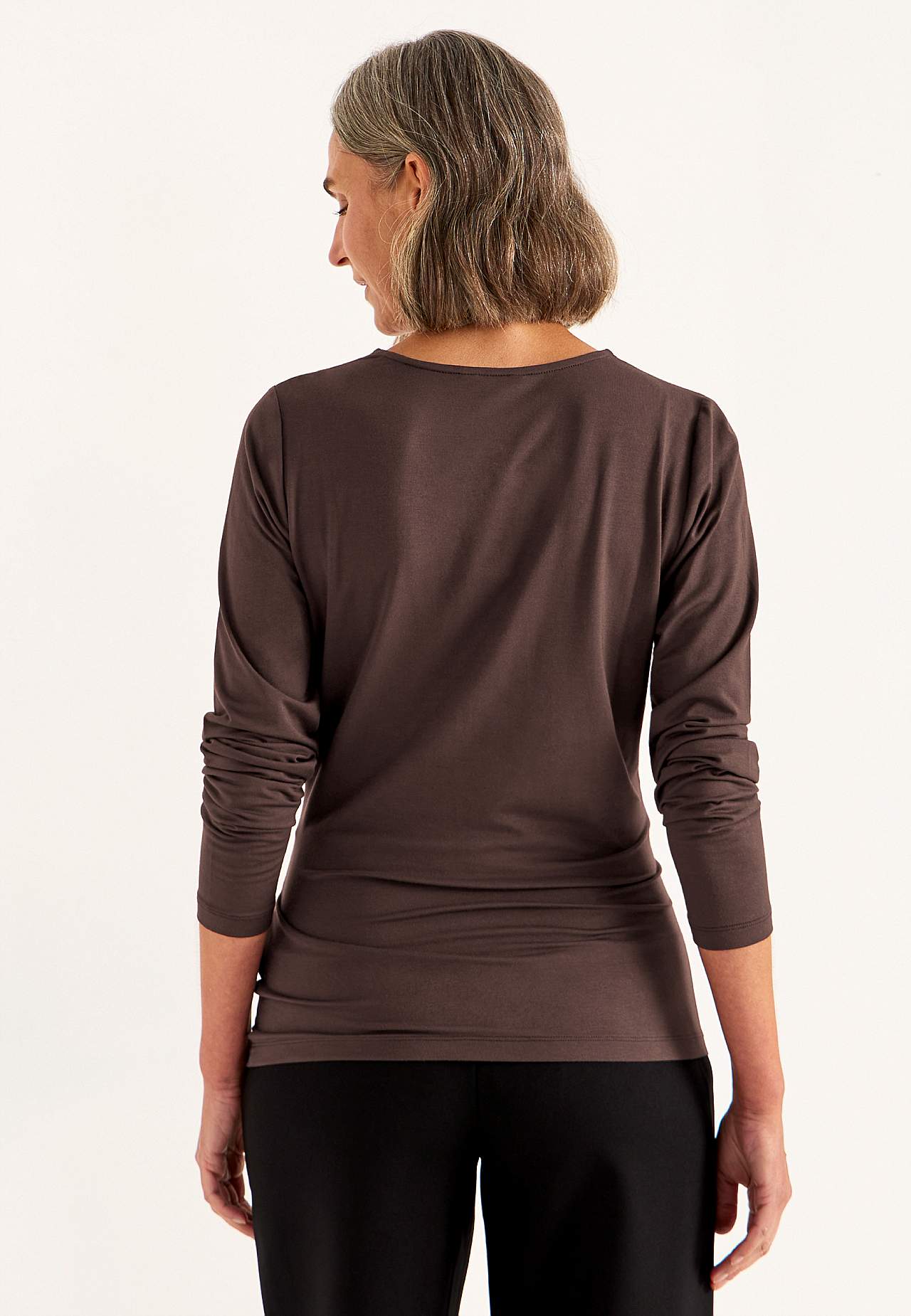 Topje Premium van modaal met inrimpelingen