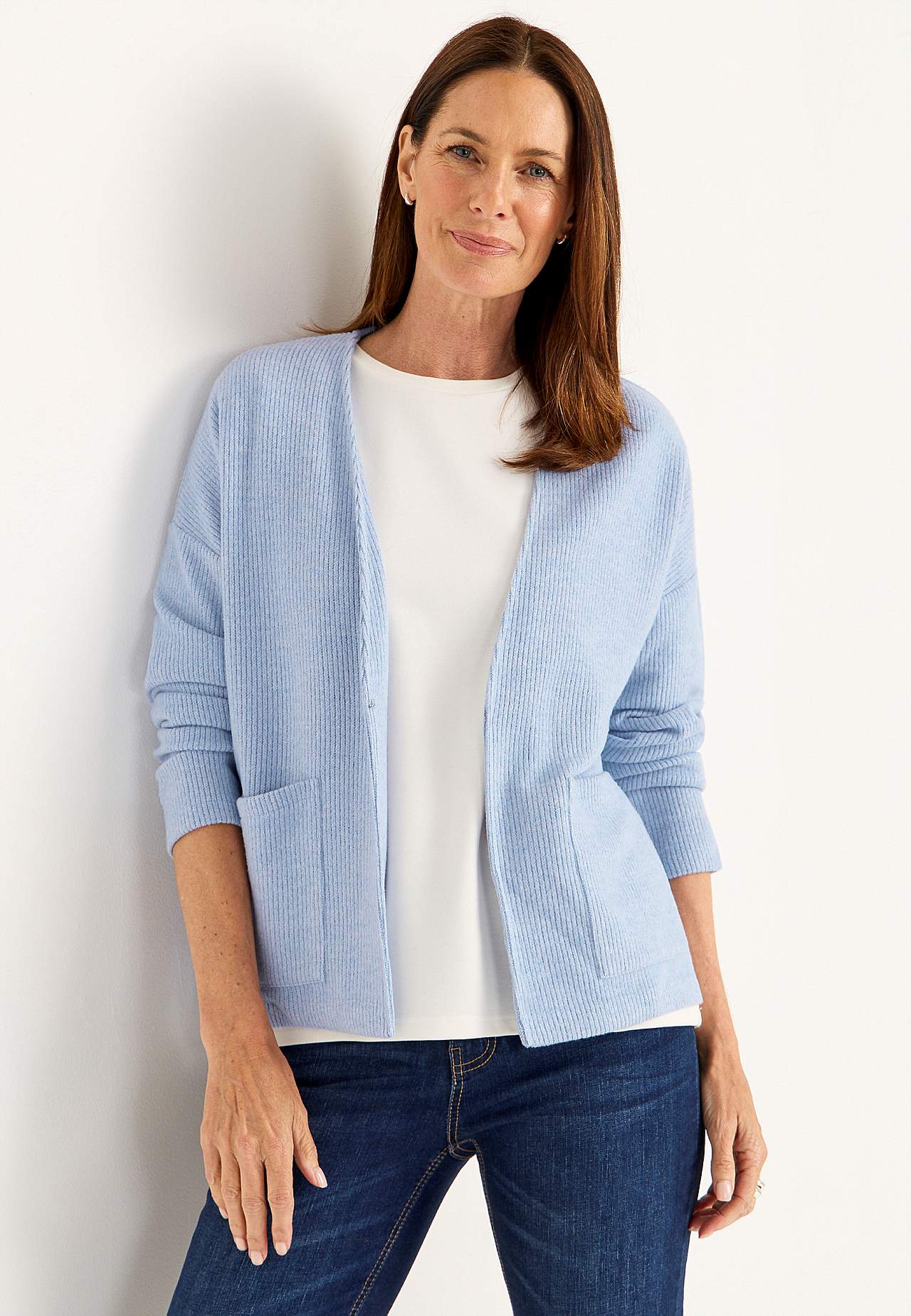 Super zachte cardigan met zakken