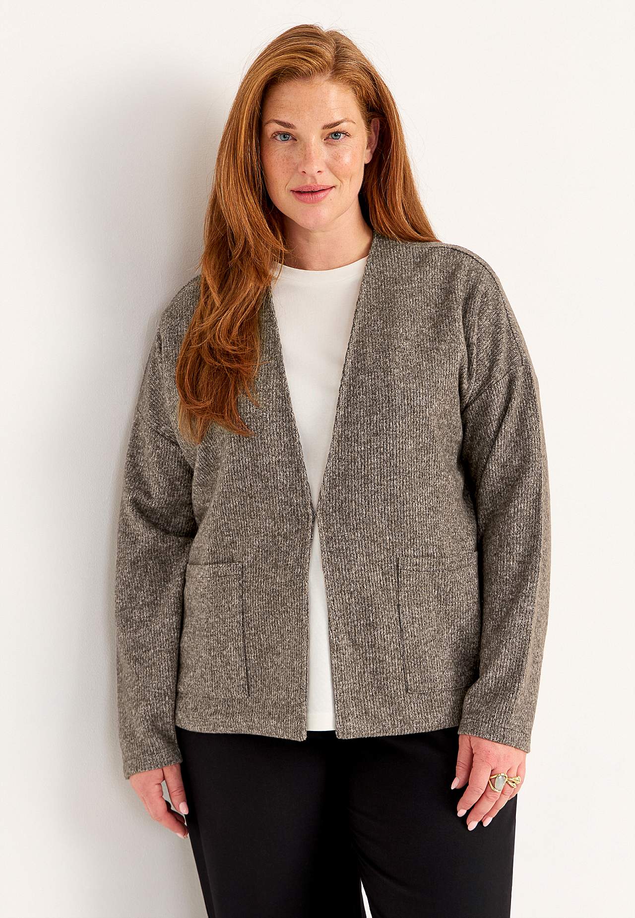 Super zachte cardigan met zakken