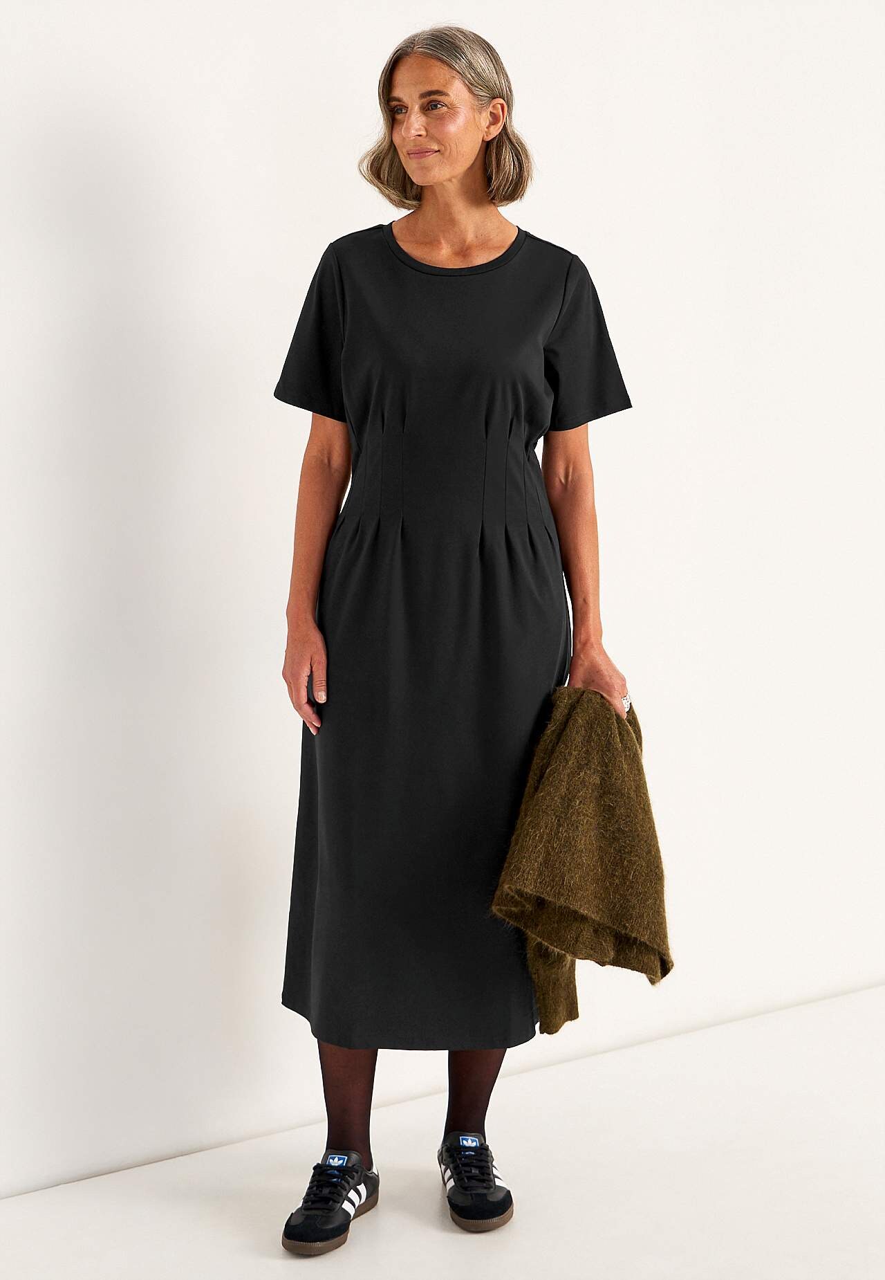 Elastische Premium jerseyjurk
