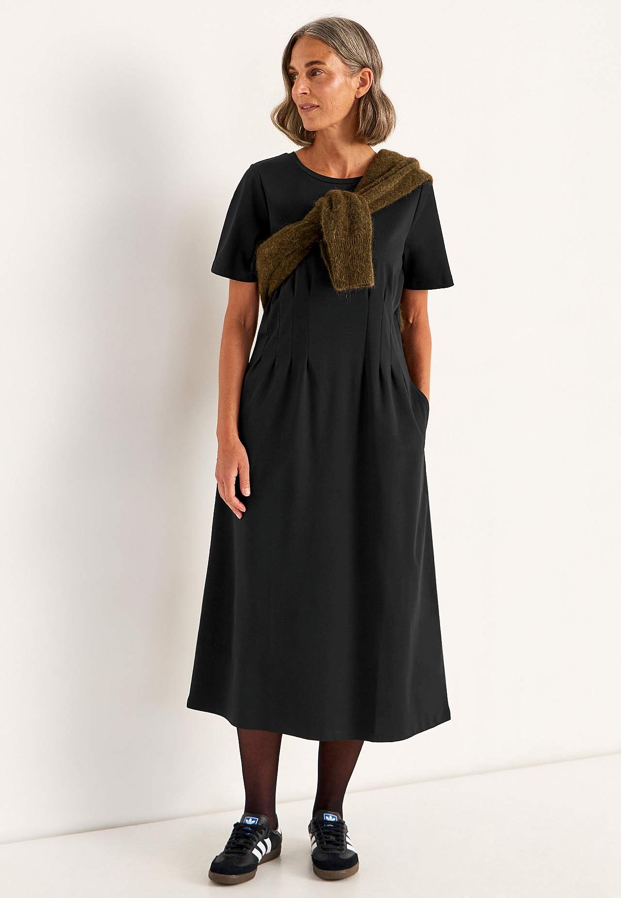 Elastische Premium jerseyjurk