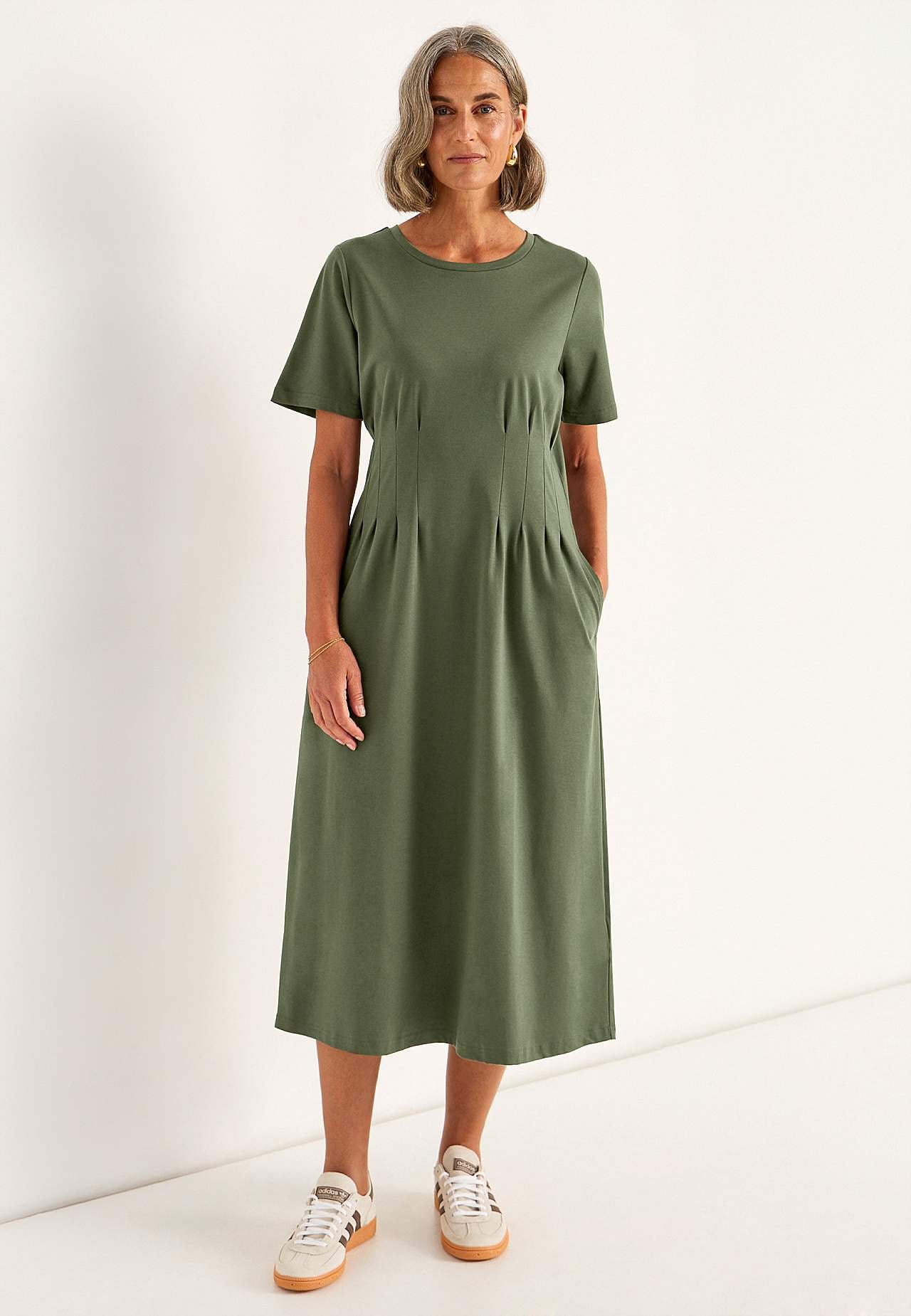 Elastische Premium jerseyjurk
