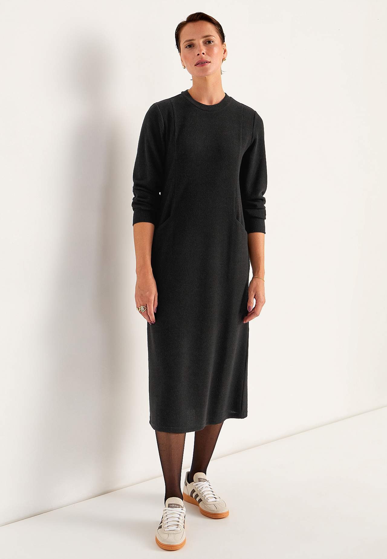 Super zachte jurk met zakken