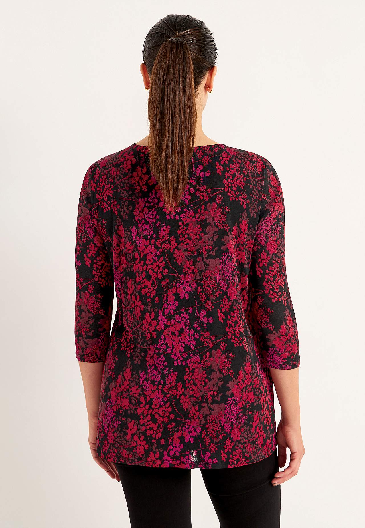 Tuniek met een bloemenpatroon