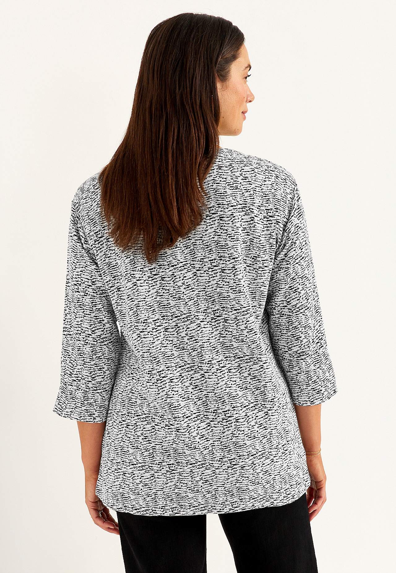 Jersey tuniek met spleten