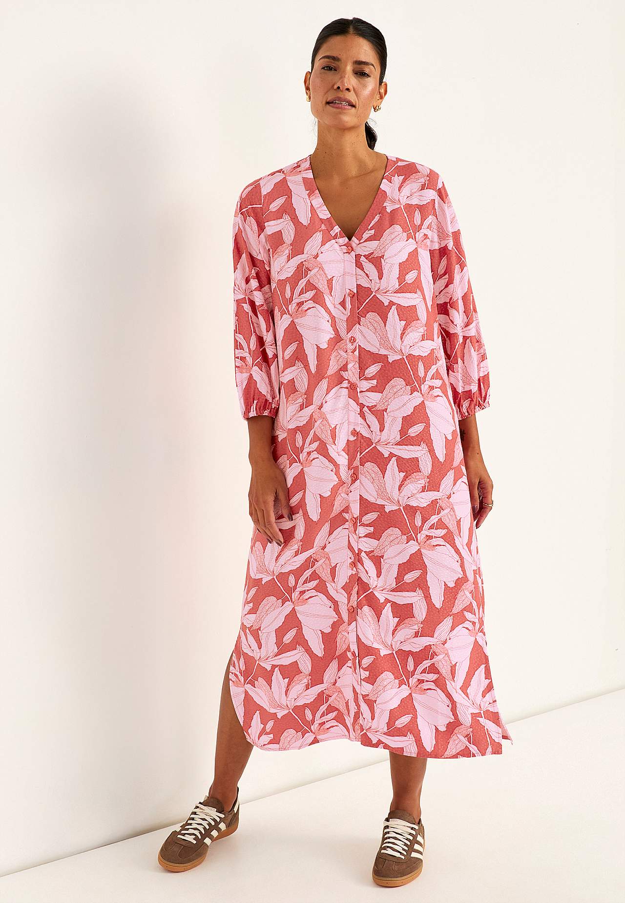 Gevlochten jurk met zakken