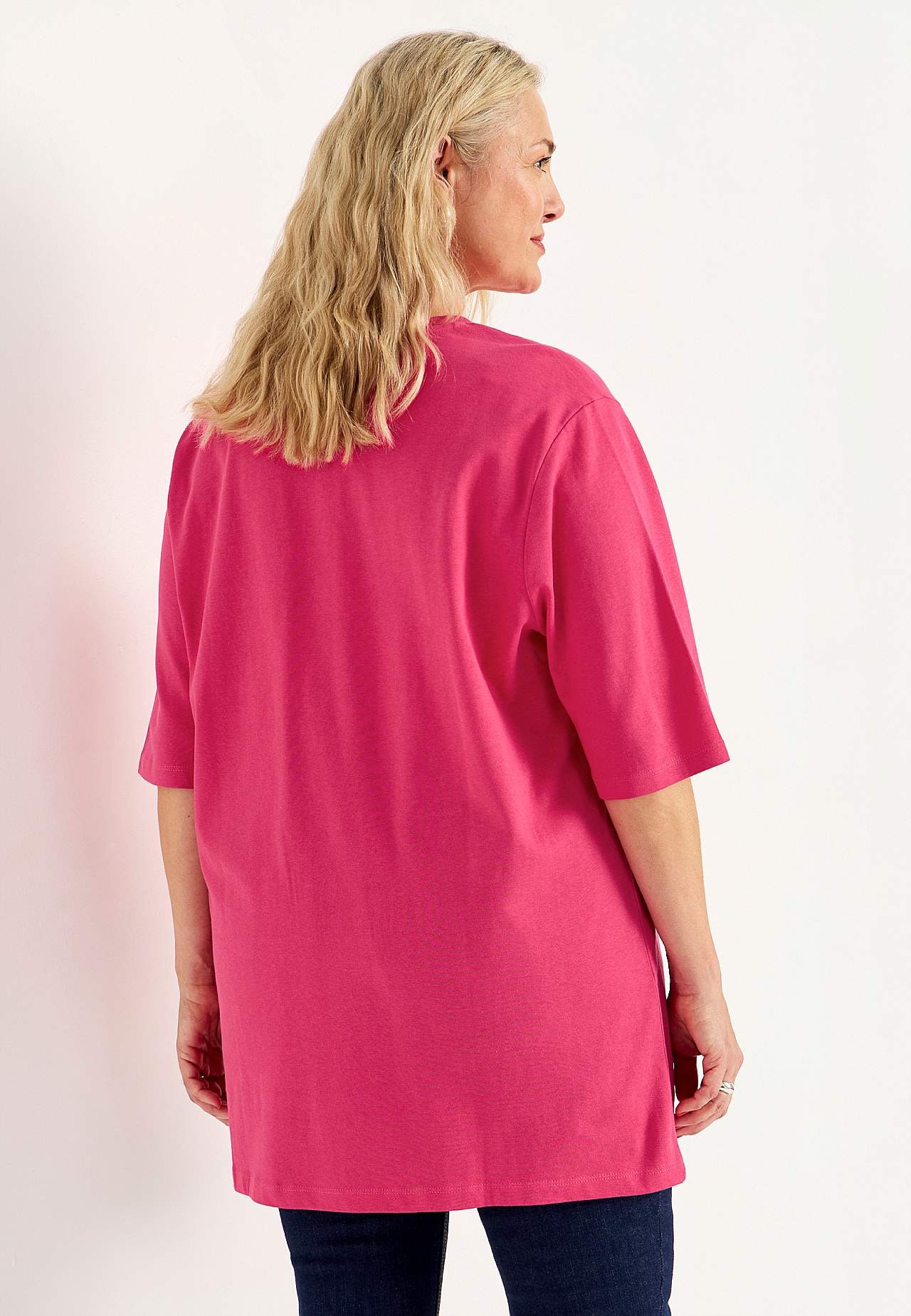 Jersey tuniek van grove katoenen jersey