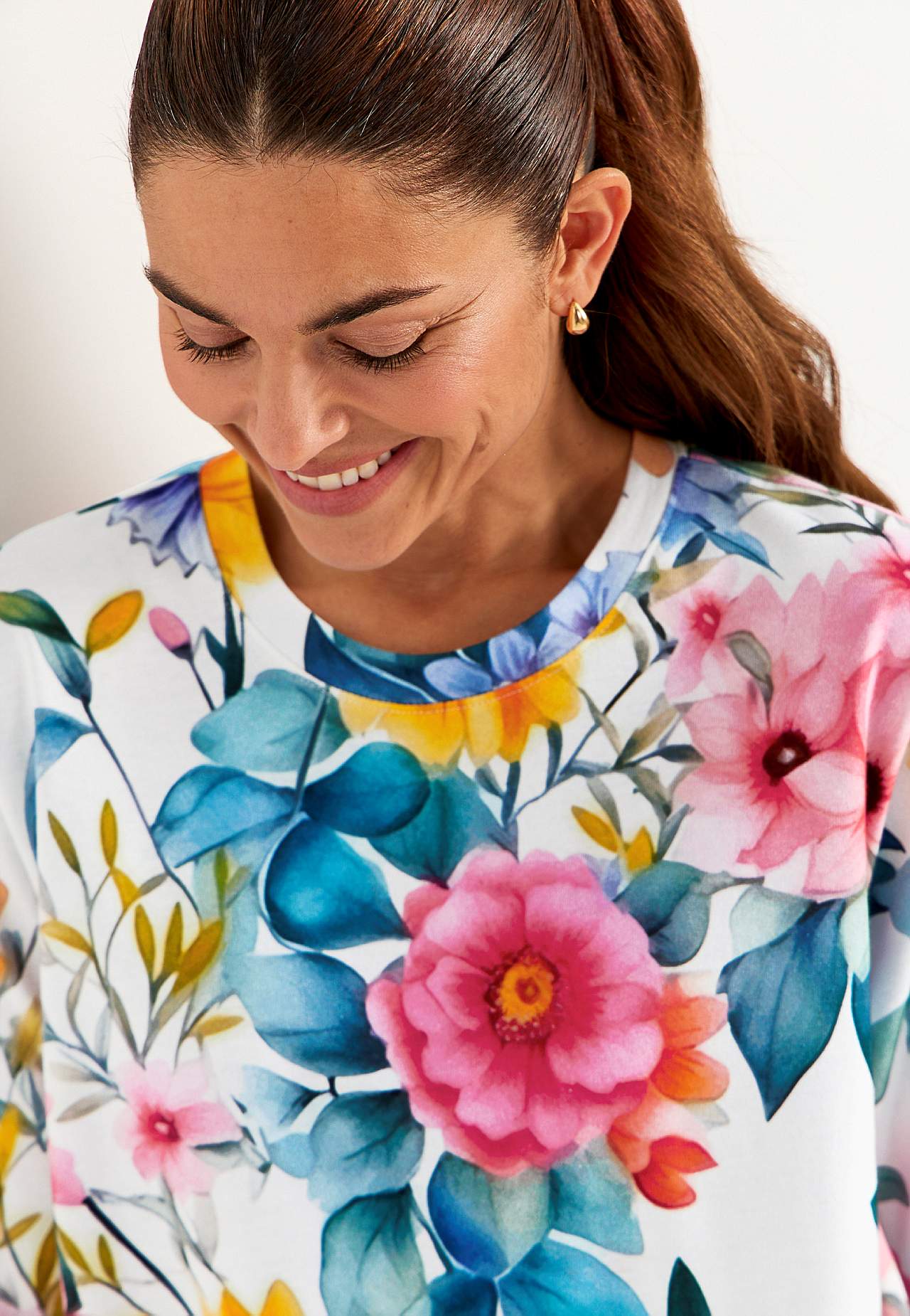 Jersey tuniek van grove katoenen jersey