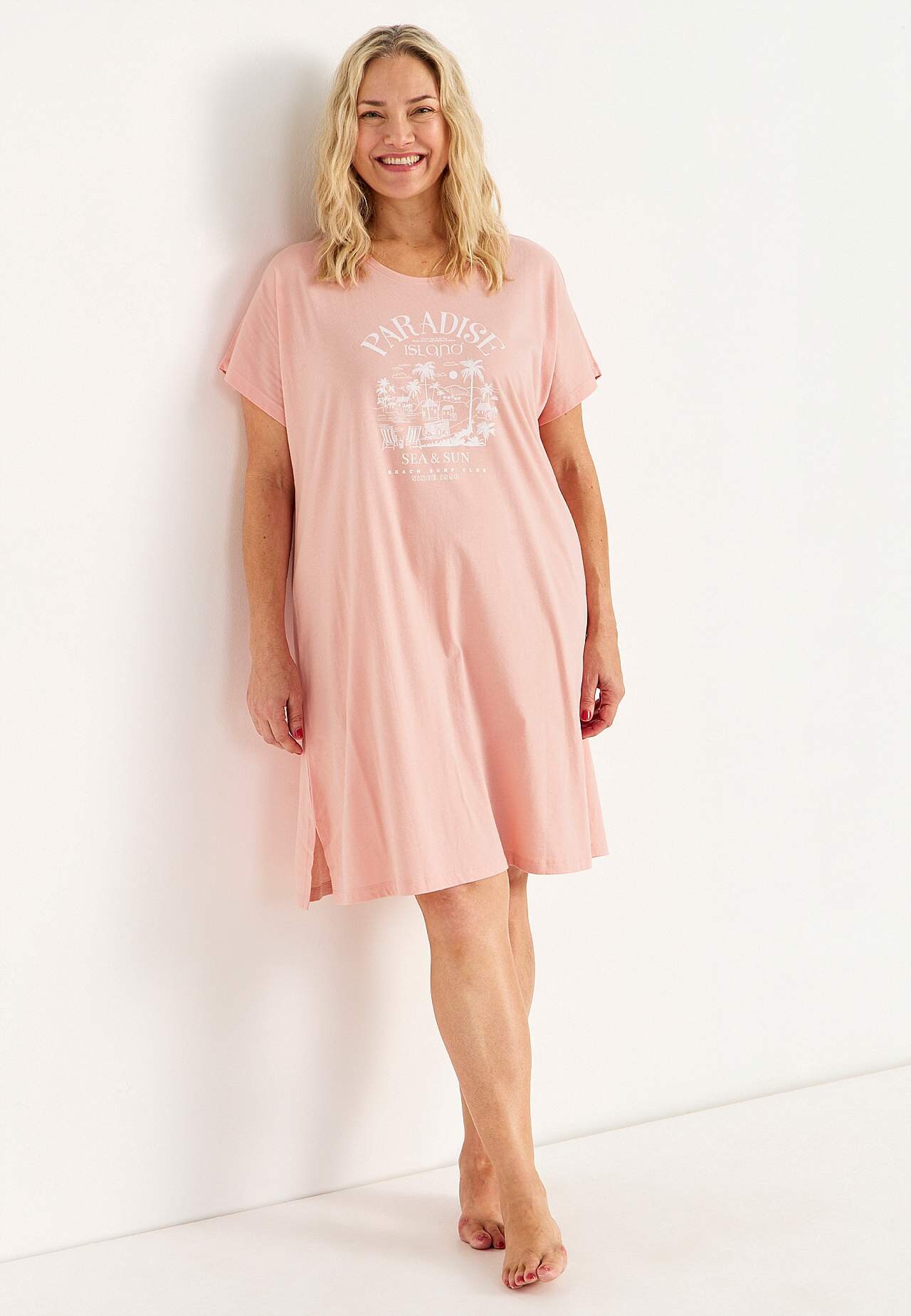 Nachtjurk met korte mouwen