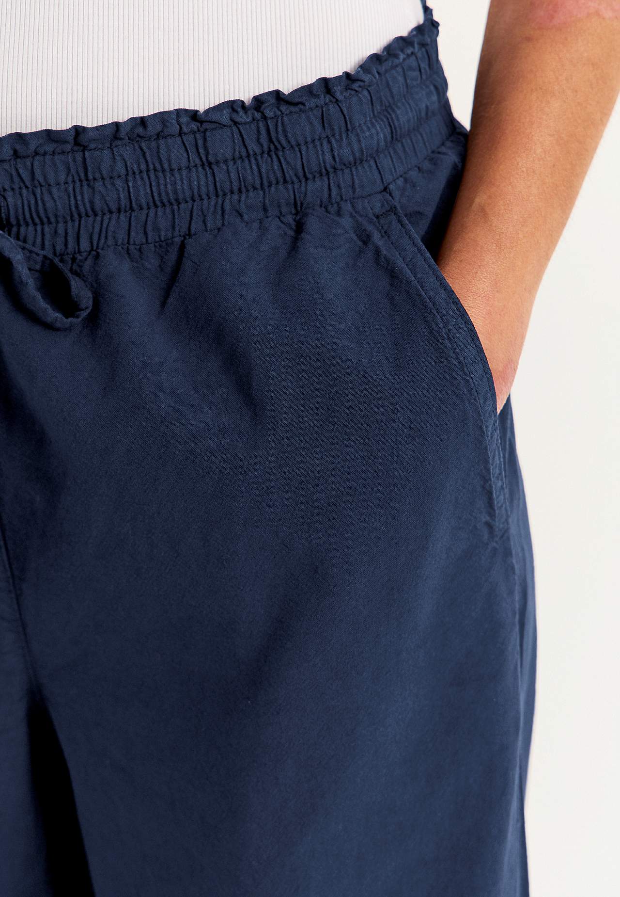 Broek van gewassen katoen