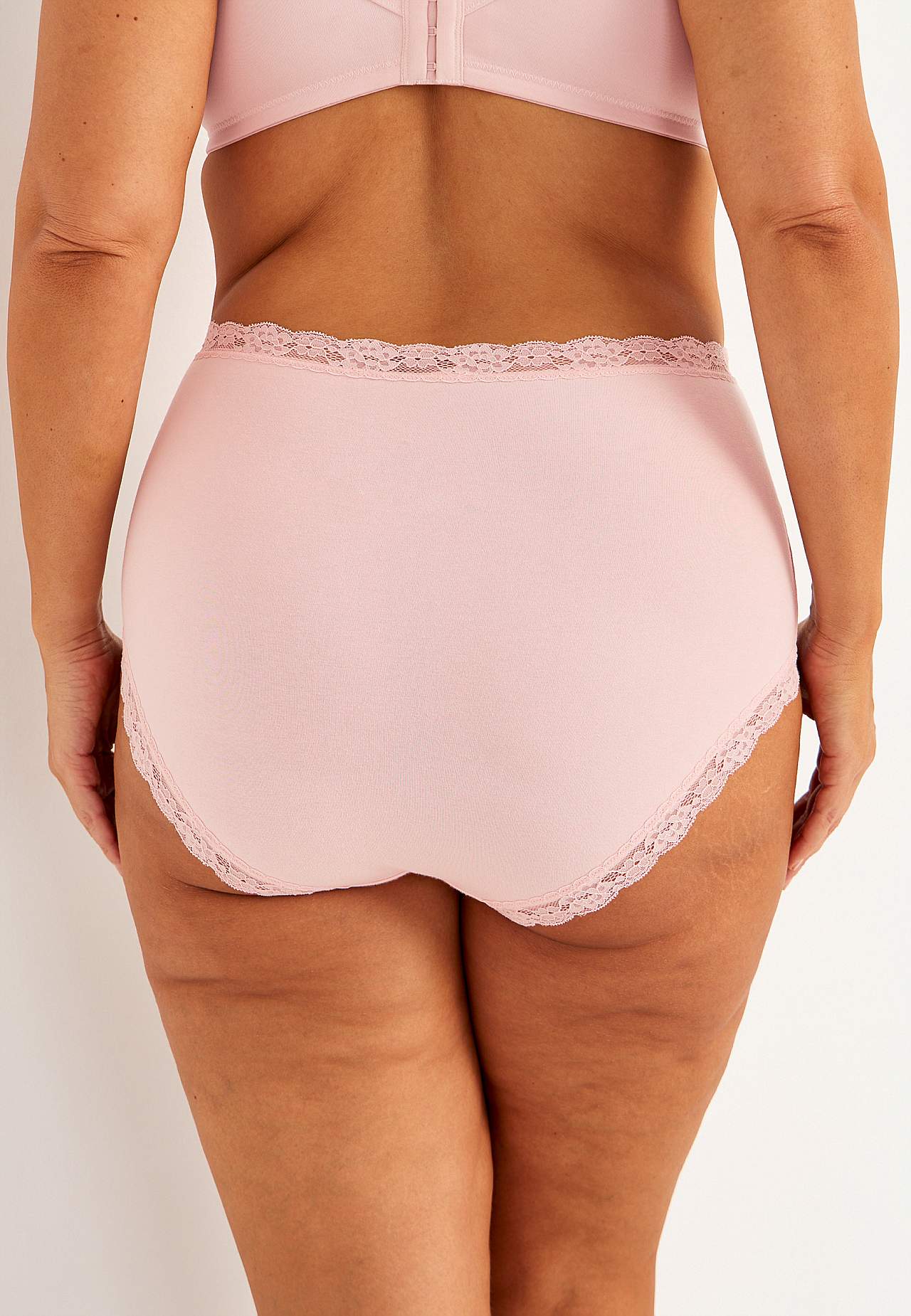 Vrouwenonderbroek met hoge taille en kant Set van 3