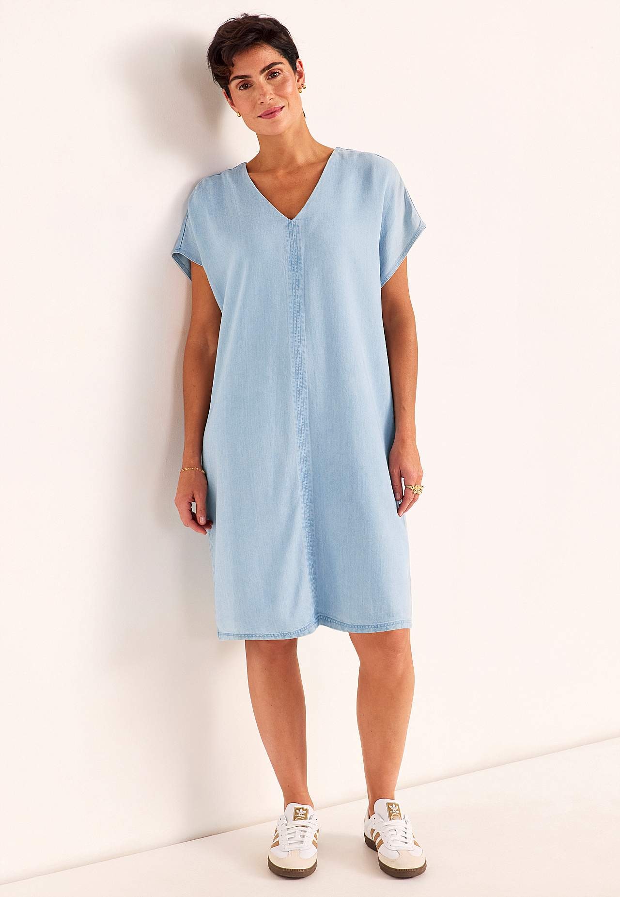 Ultra-zachte Premium denim jurk